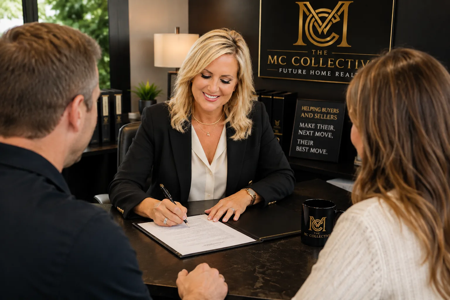 The MC Collective team in a consultation meeting with buyers