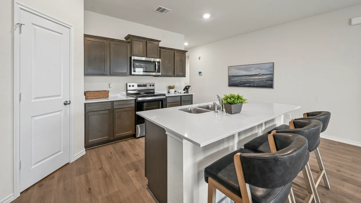 Kitchen inside a new construction home in Forestbrook Estates