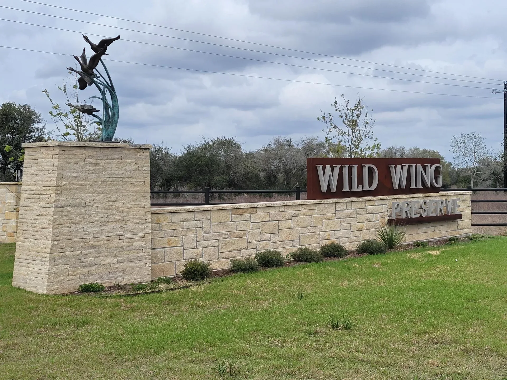Wild Wing Preserve entrance signage