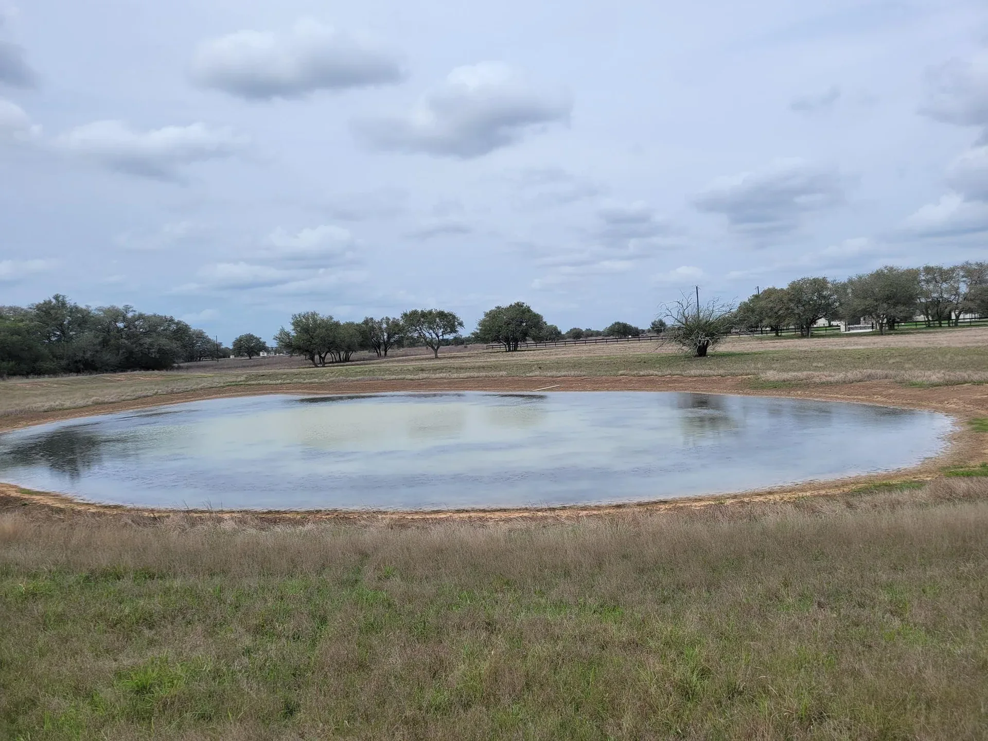 The pond on the 2.01-acre homesite