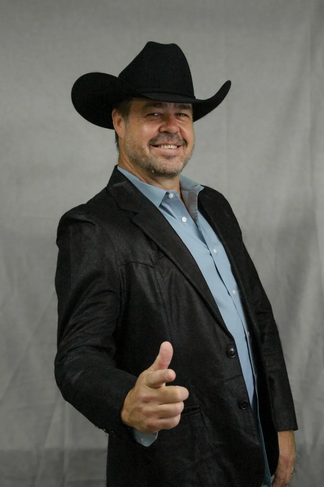Christian Schmeis, owner and Certified Professional Real Estate Inspector at Rodeo Home Inspections LLC, in his signature cowboy hat