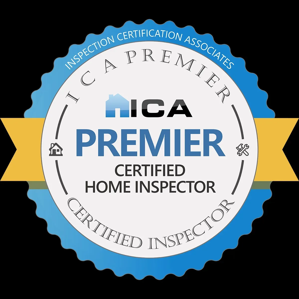 ICA Premier Certified Home Inspector certification badge
