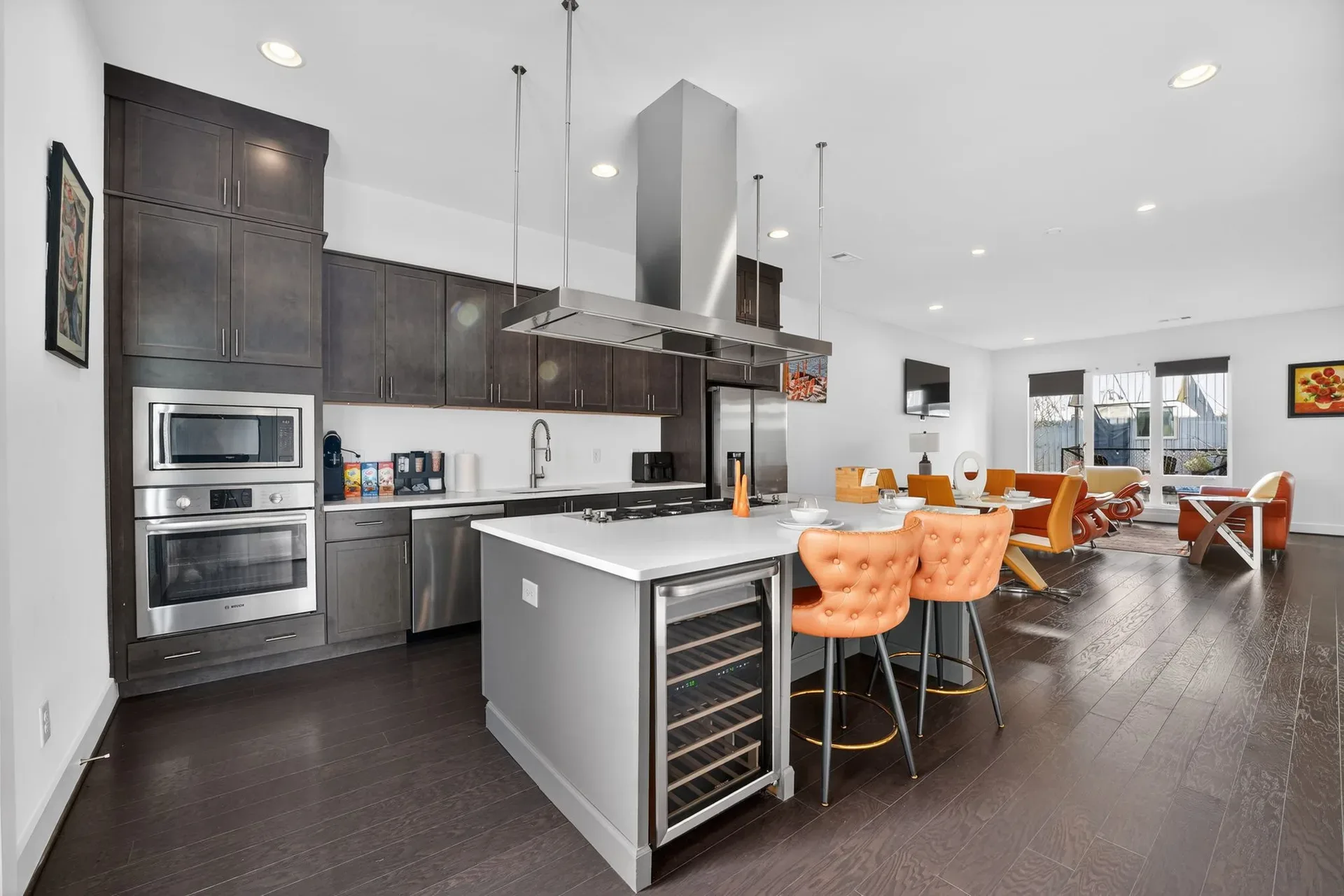 Kitchen and dining, open plan at 241 Maynard Terrace