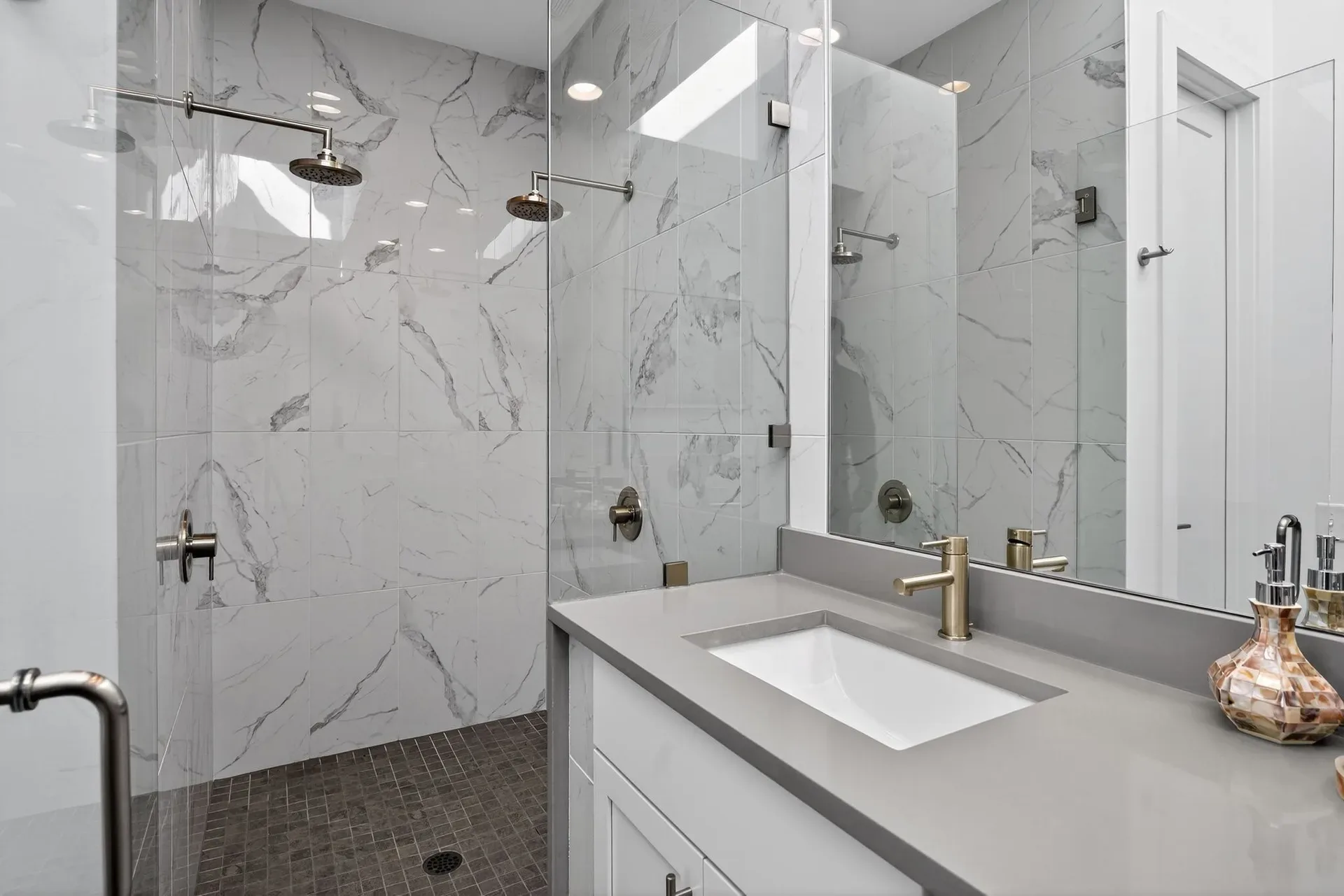 Bath, shower and vanity at 241 Maynard Terrace