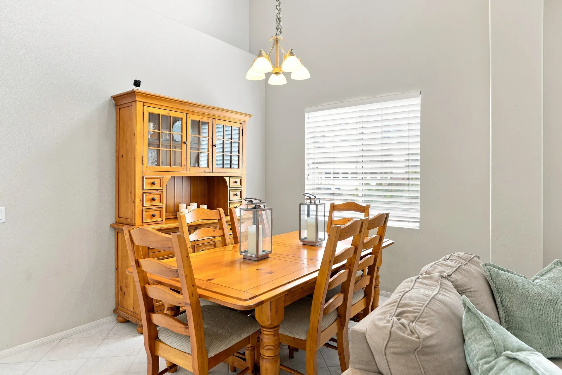 Dining room with a hutch in the 28282 Cedar Lane home in Saugus