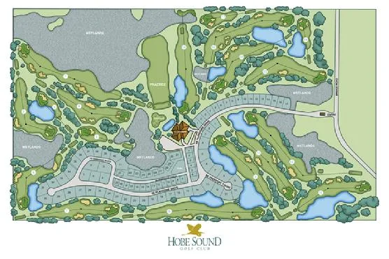 Hobe Sound Golf Club course layout map
