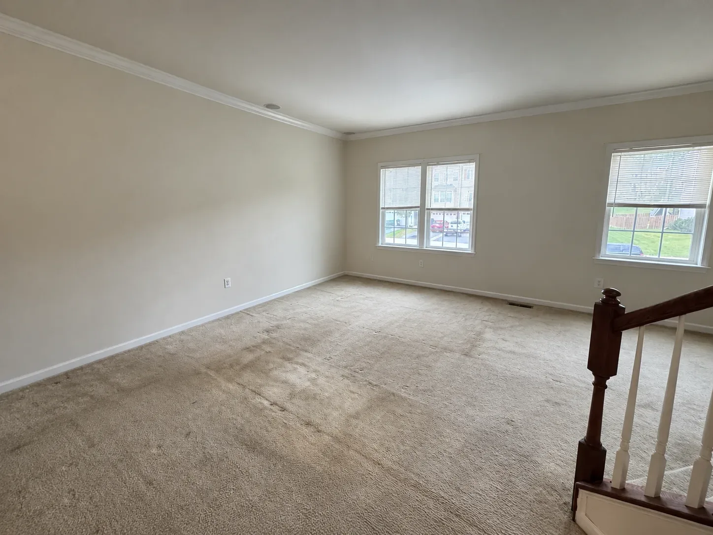Bright vacant living room at 158 Short Branch Rd in Stafford VA