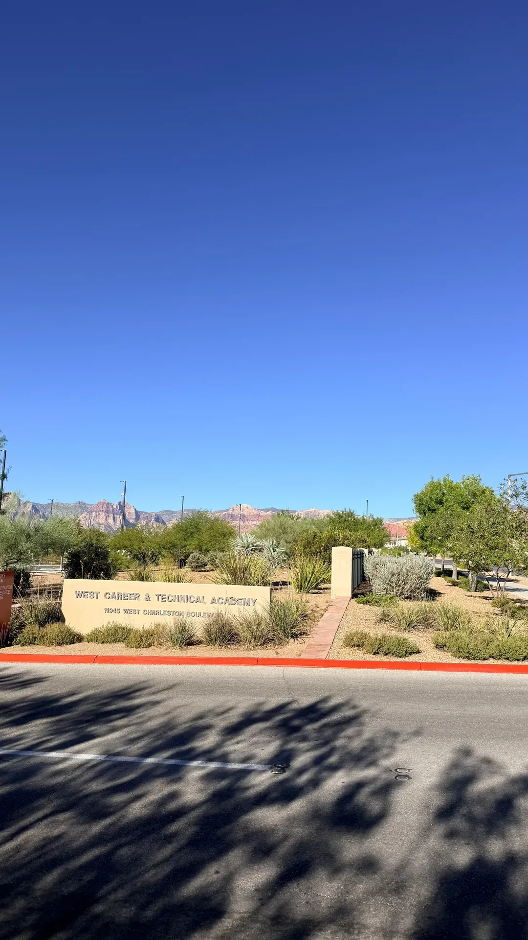 West Career & Technical Academy monument sign