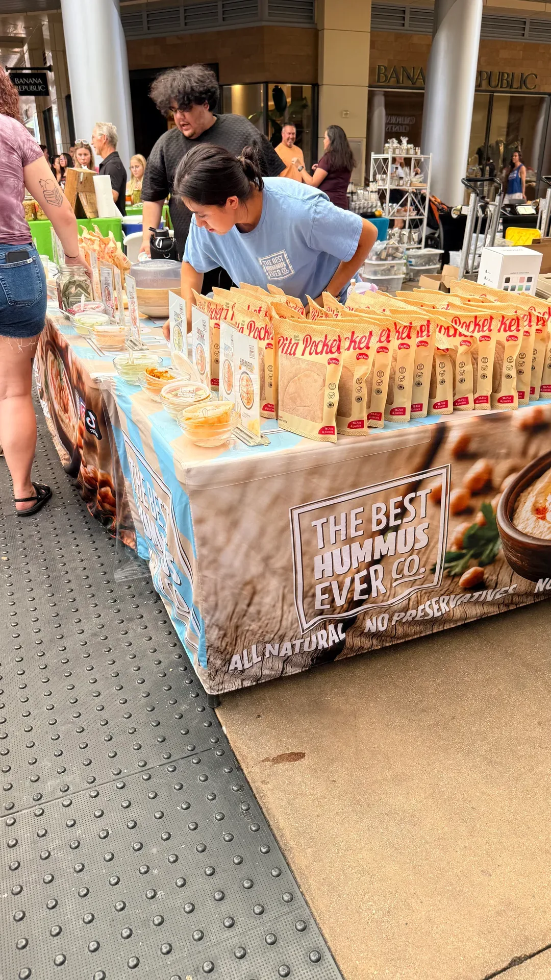Outdoor market stall at a Summerlin farmers market