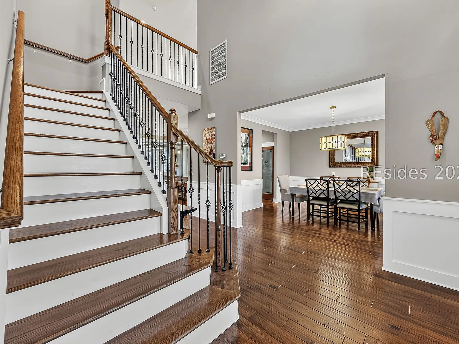 Entryway and Staircase at 32 Hackney Pony Lane, Hilton Head Island SC