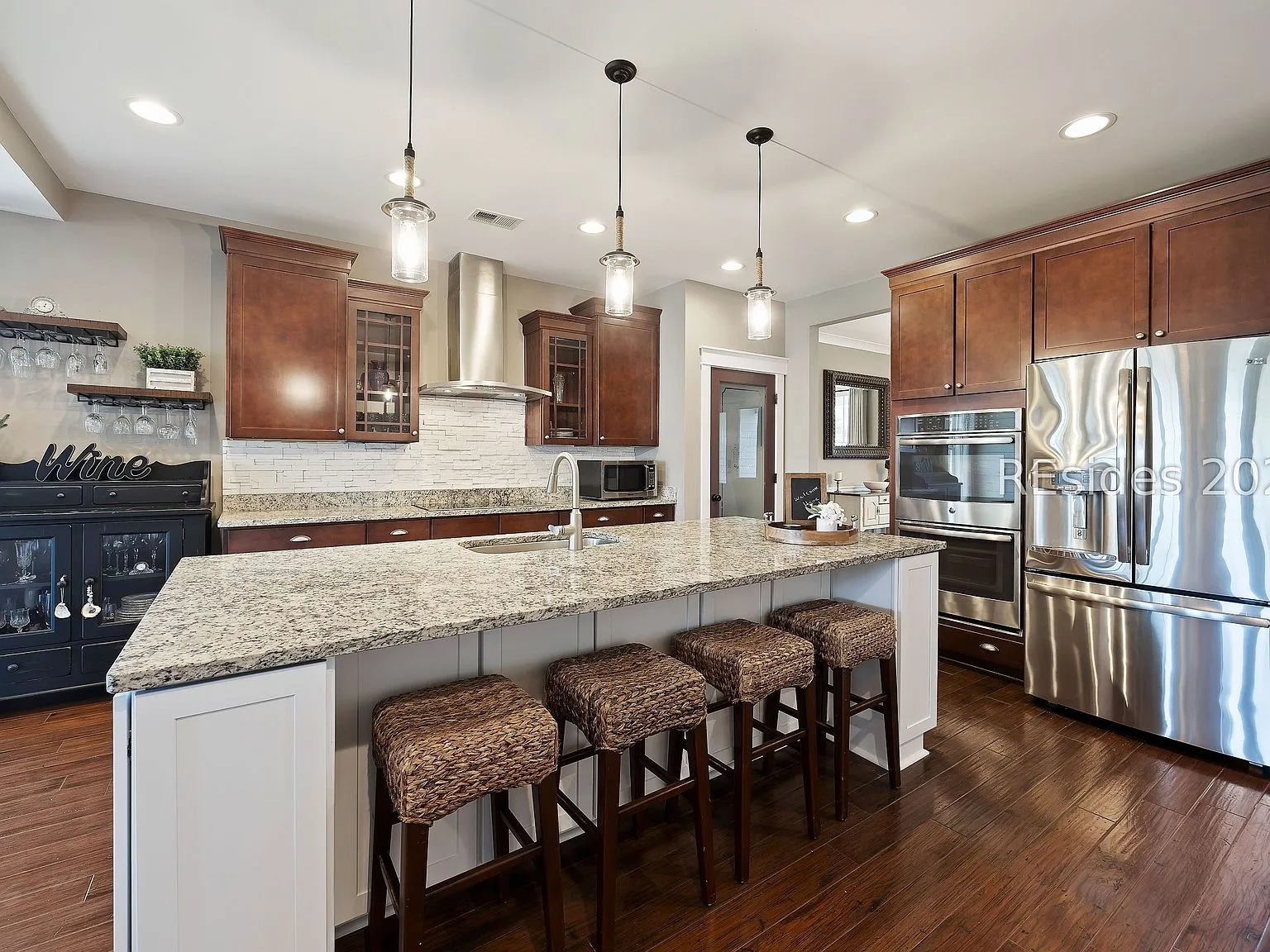 Gourmet Kitchen Island at 32 Hackney Pony Lane, Hilton Head Island SC