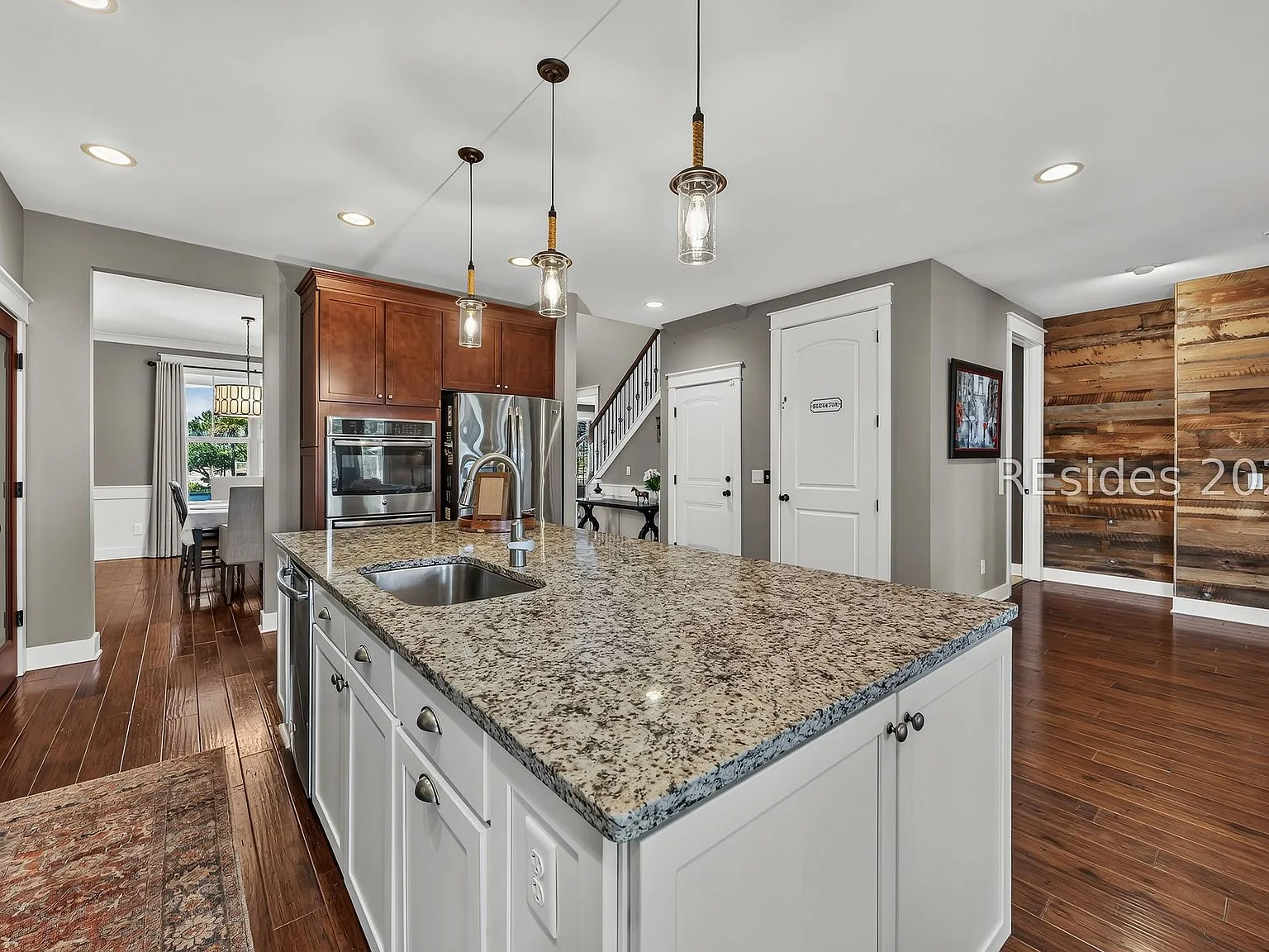 Kitchen Island with Granite at 32 Hackney Pony Lane, Hilton Head Island SC