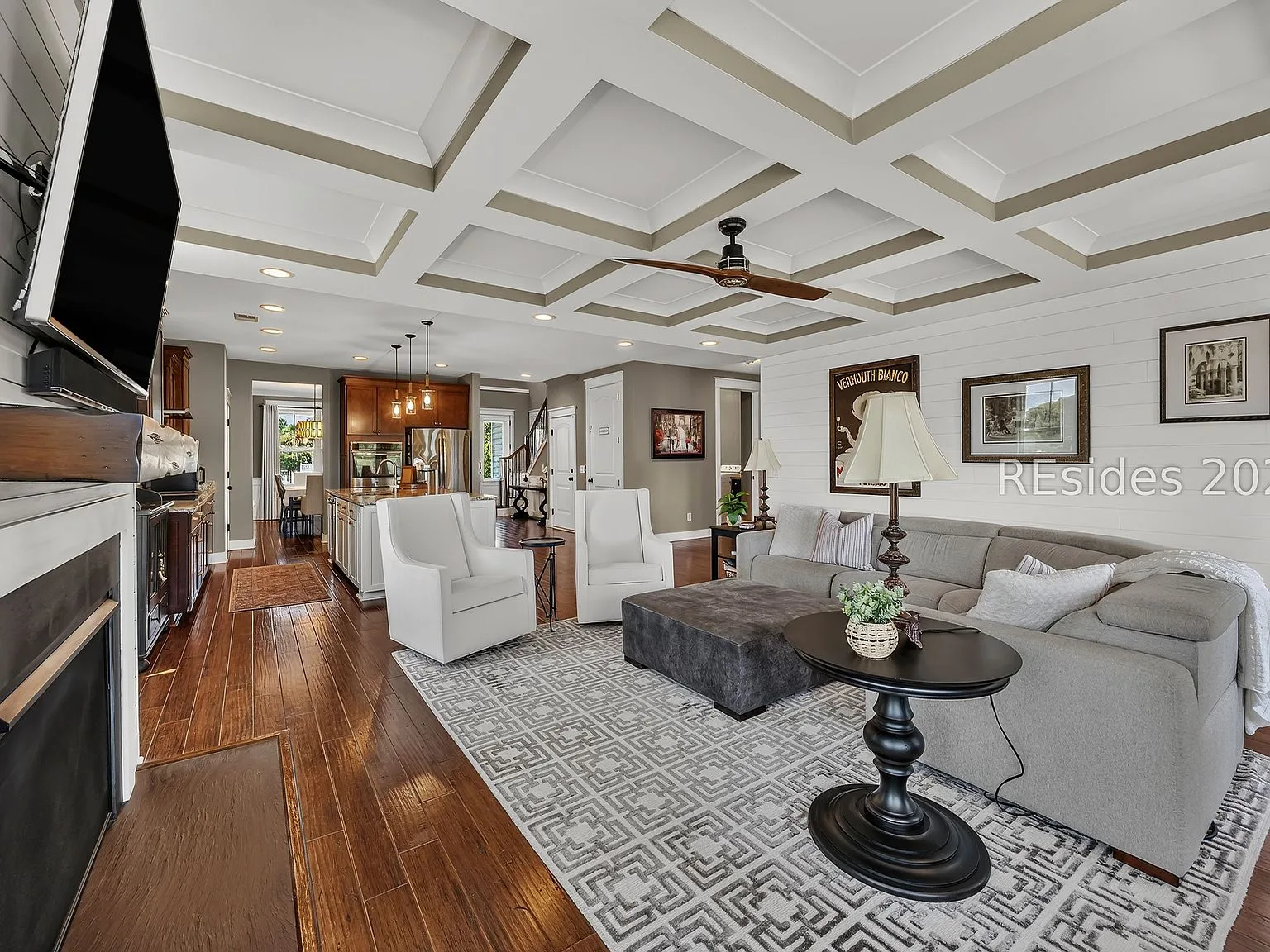 Open-Concept Living Area at 32 Hackney Pony Lane, Hilton Head Island SC