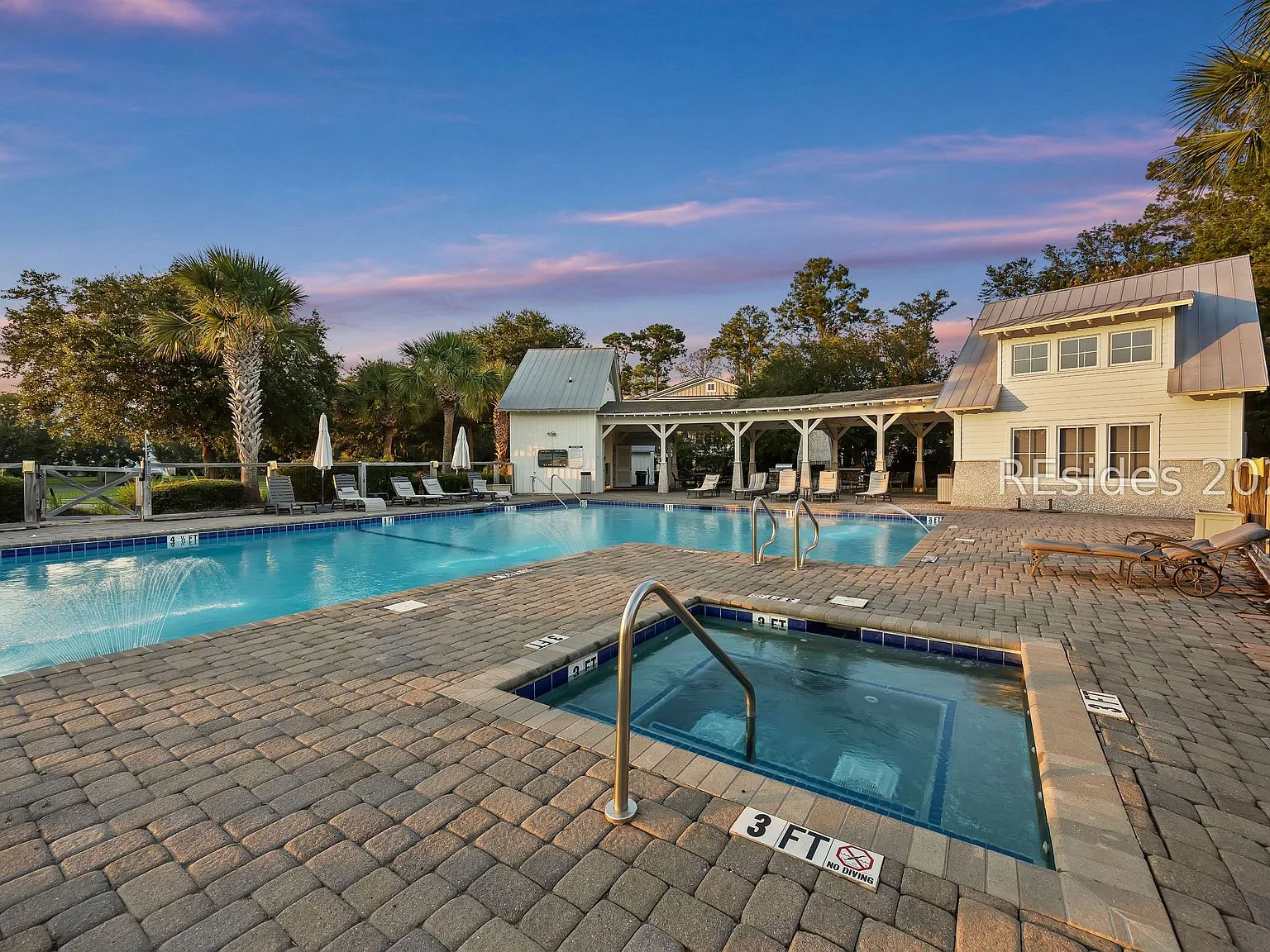 Community Pool Area at 32 Hackney Pony Lane, Hilton Head Island SC