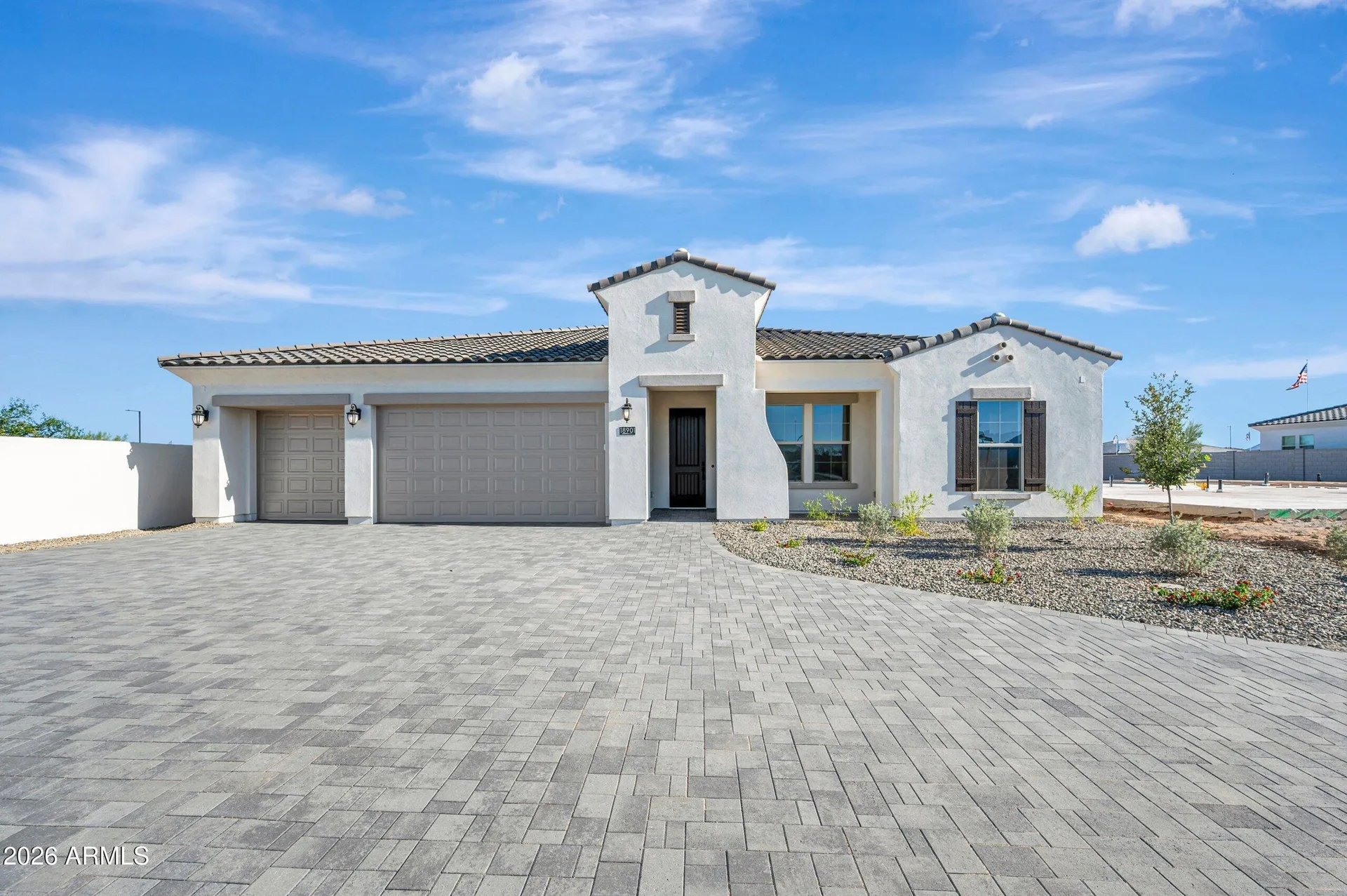 Newly built desert modern home in a West Valley master-planned community