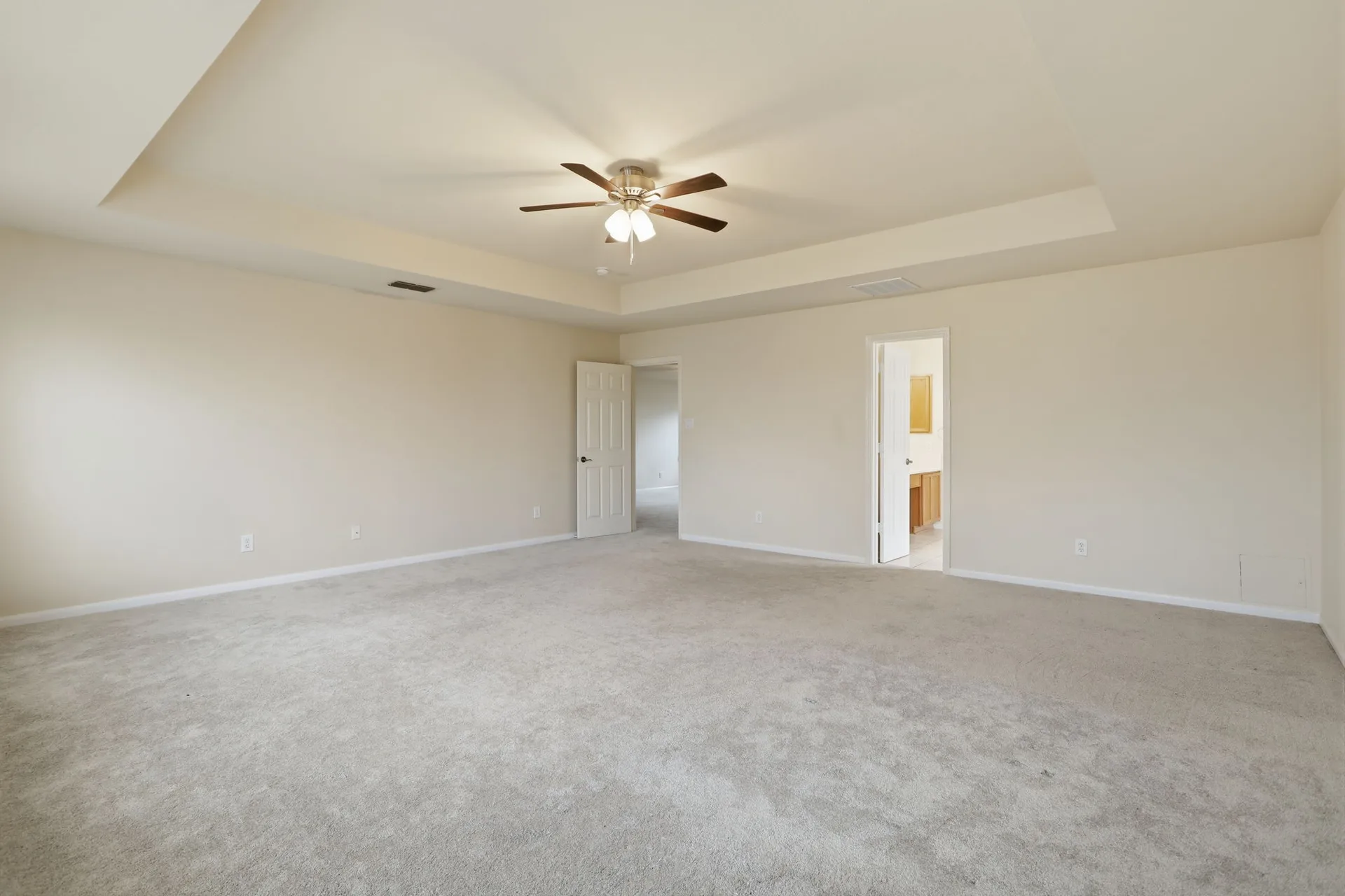 Primary bedroom, wide view