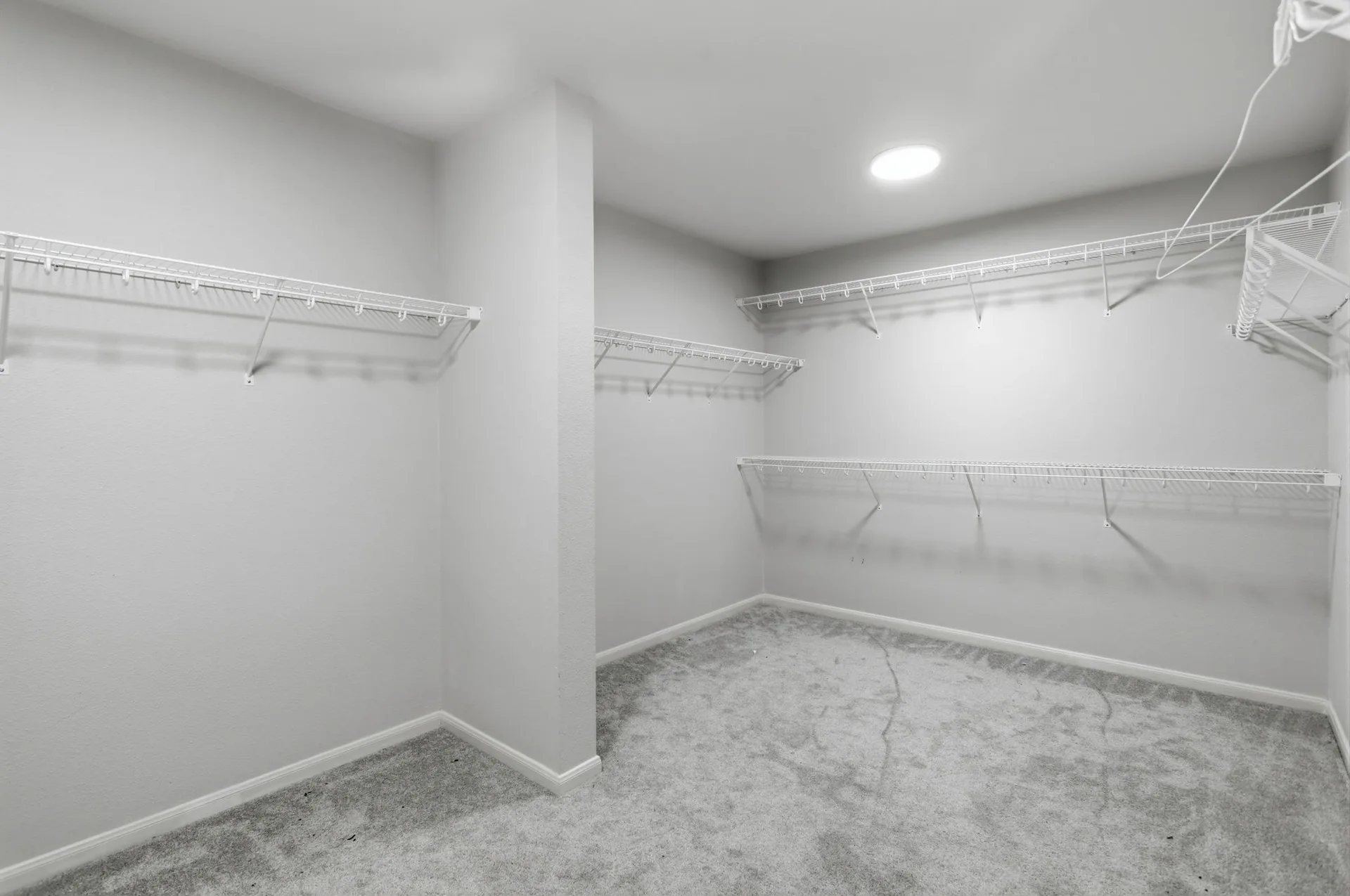 Walk-in closet with shelving