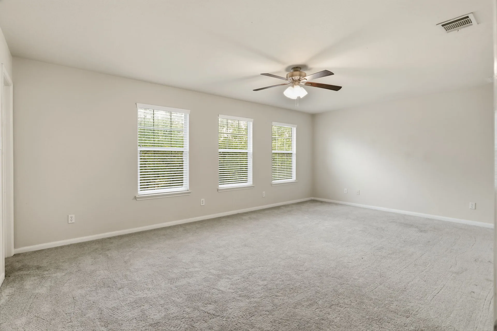 Primary bedroom, vacant