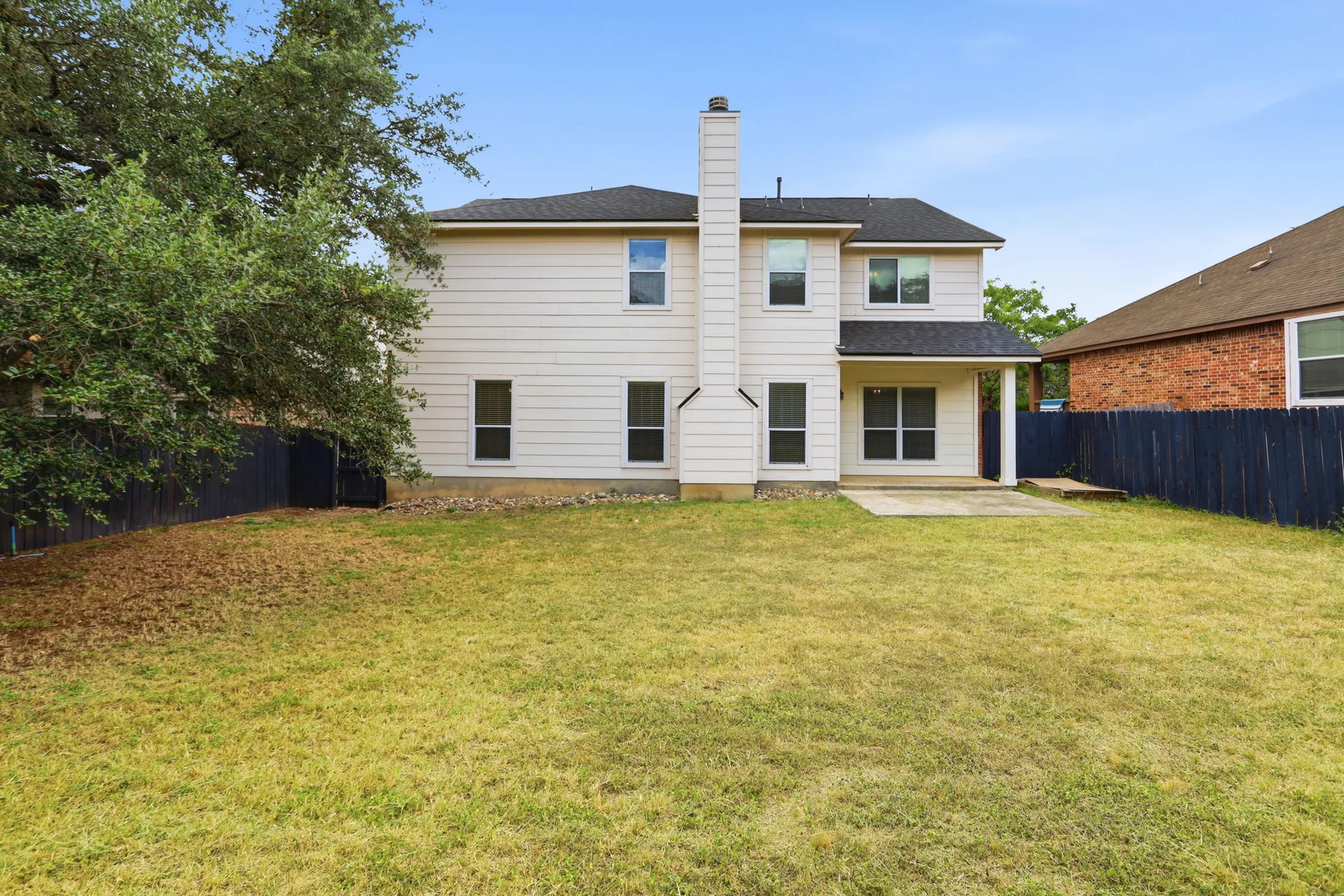 Rear exterior and yard