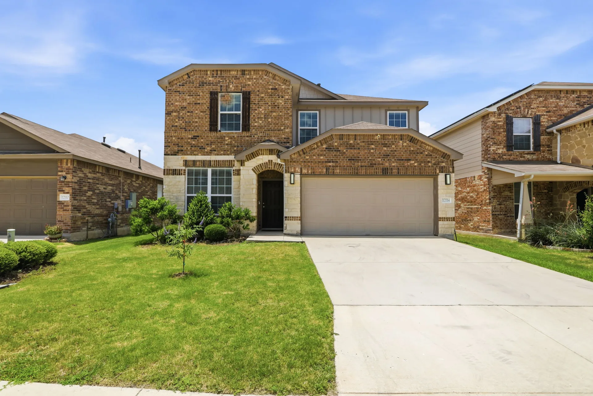 Front exterior of the home at 12114 Wagon Cyn, San Antonio, TX 78254