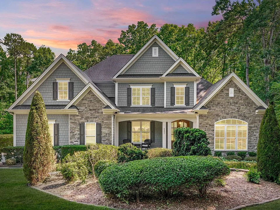 Stone facade home in Ivory Hills, Apex