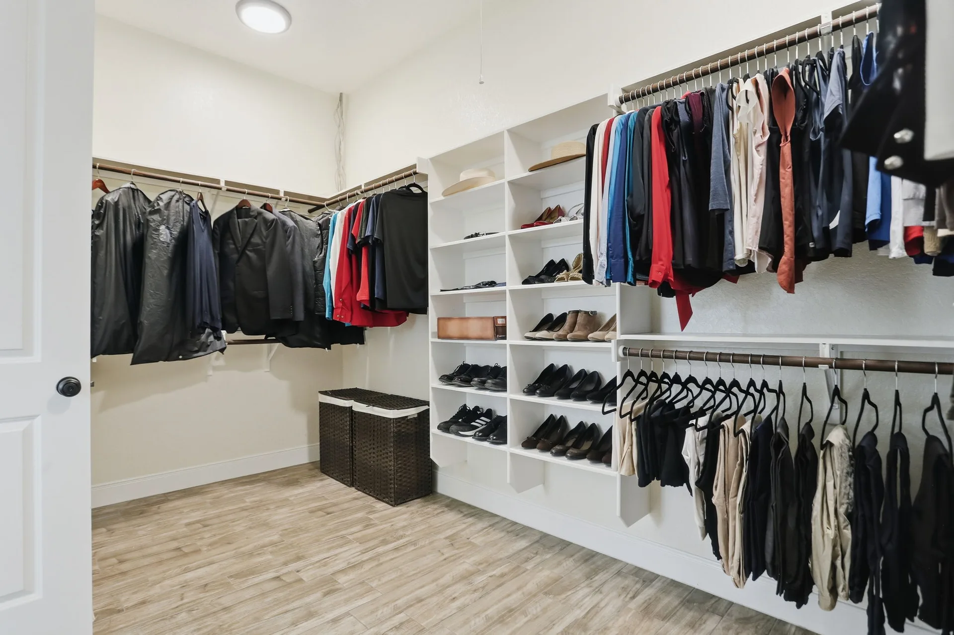 Primary walk-in closet