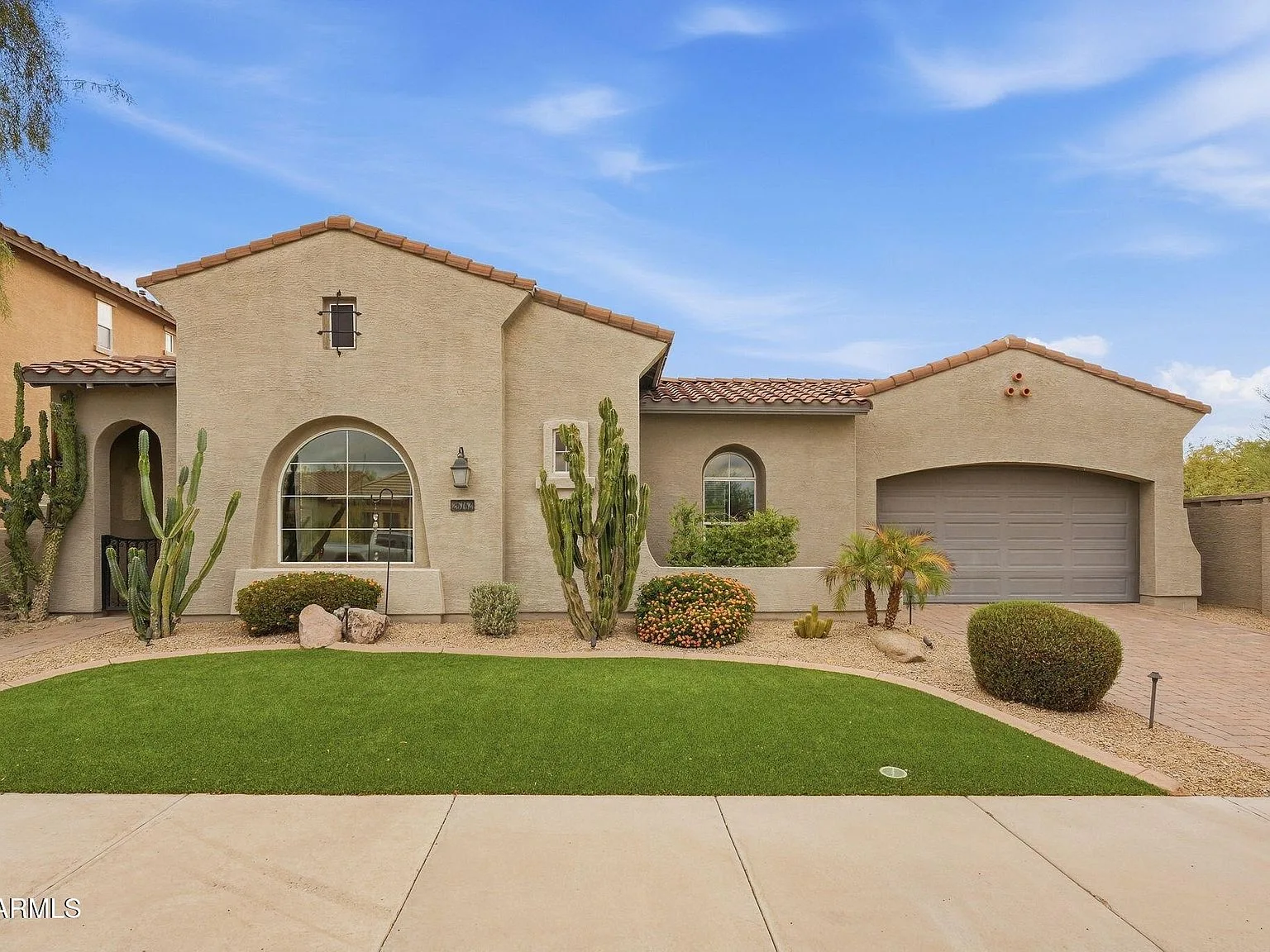 Exterior of a Camelot-built home at 26162 N 85th Lane, Peoria, Arizona