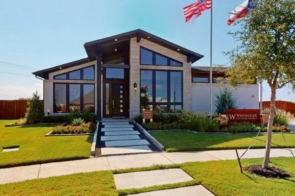 Windmiller Homes model home at Canyon Falls, Texas