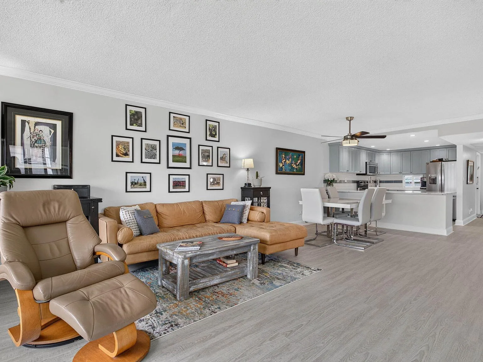 Living + Dining, Bright and open at 2901 S Palm Aire Drive #610