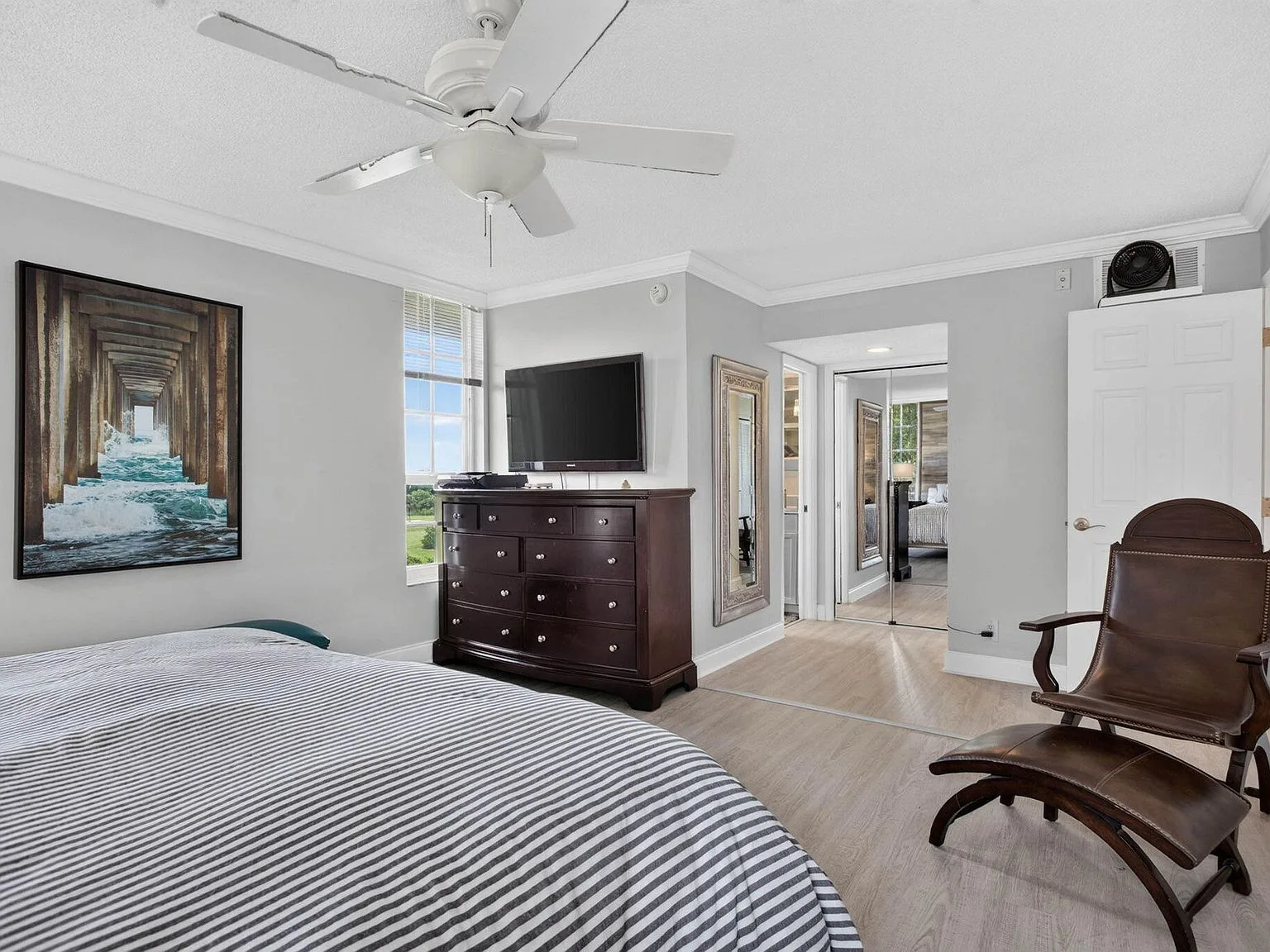 Master Bedroom, Light-filled corner at 2901 S Palm Aire Drive #610