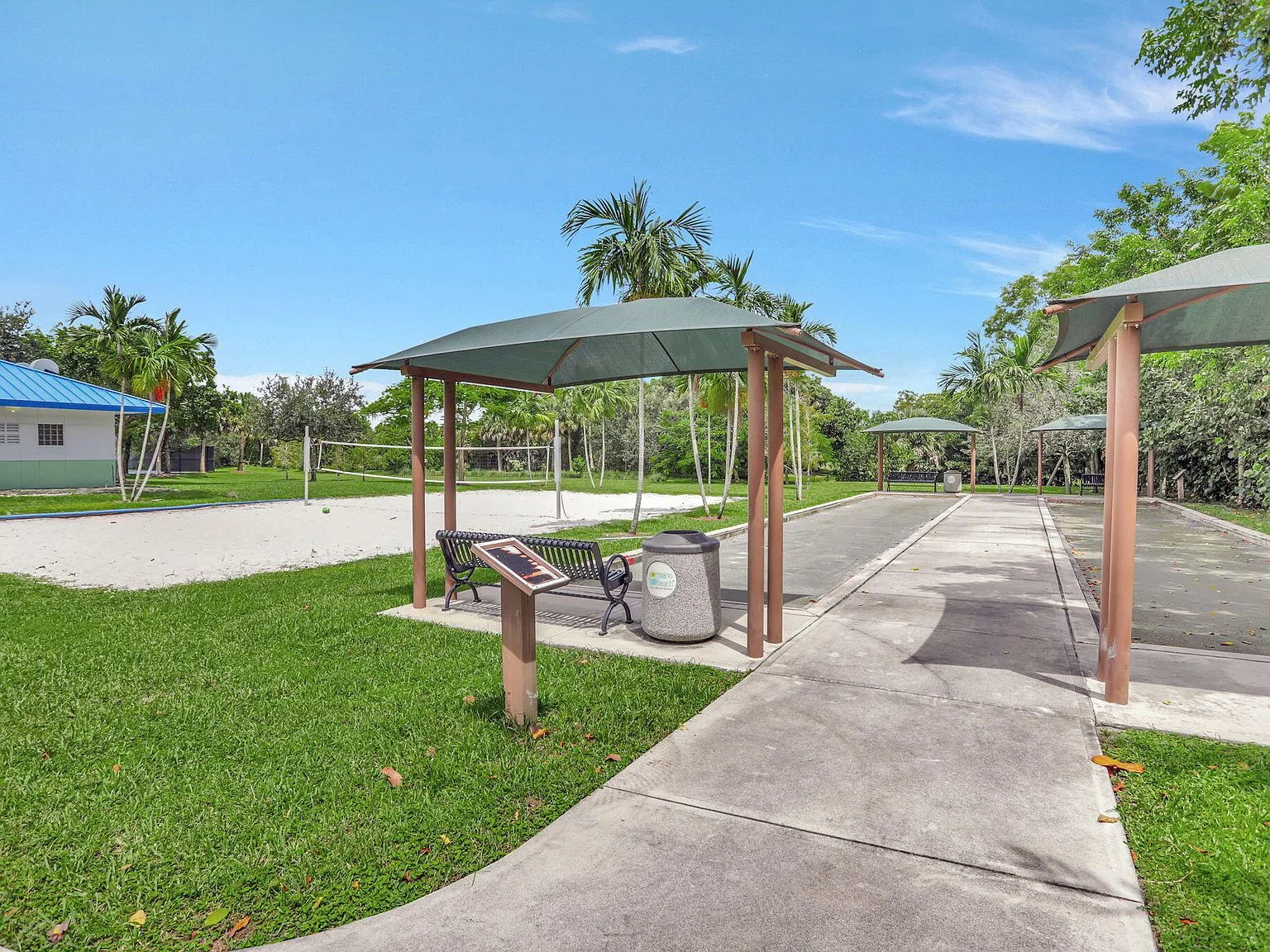 Recreation, Volleyball + shade at 2901 S Palm Aire Drive #610