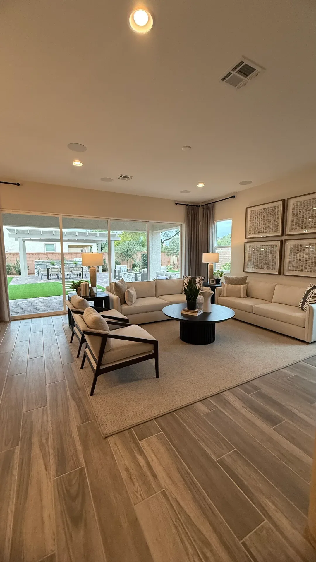 Bright modern living room in a Las Vegas Valley home