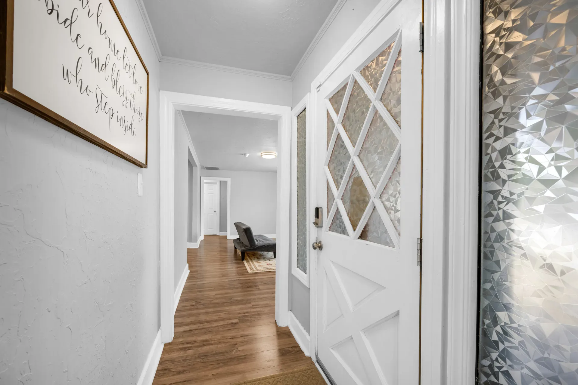 View from the front entryway into the home