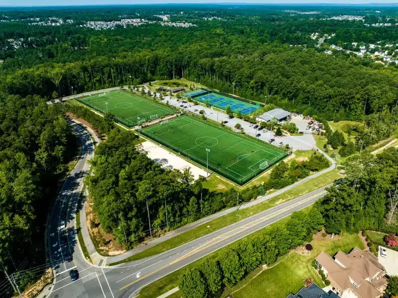 Green space and parks around Bella Casa, Apex NC