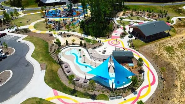 Pleasant Park playground in Apex NC near Salem Village