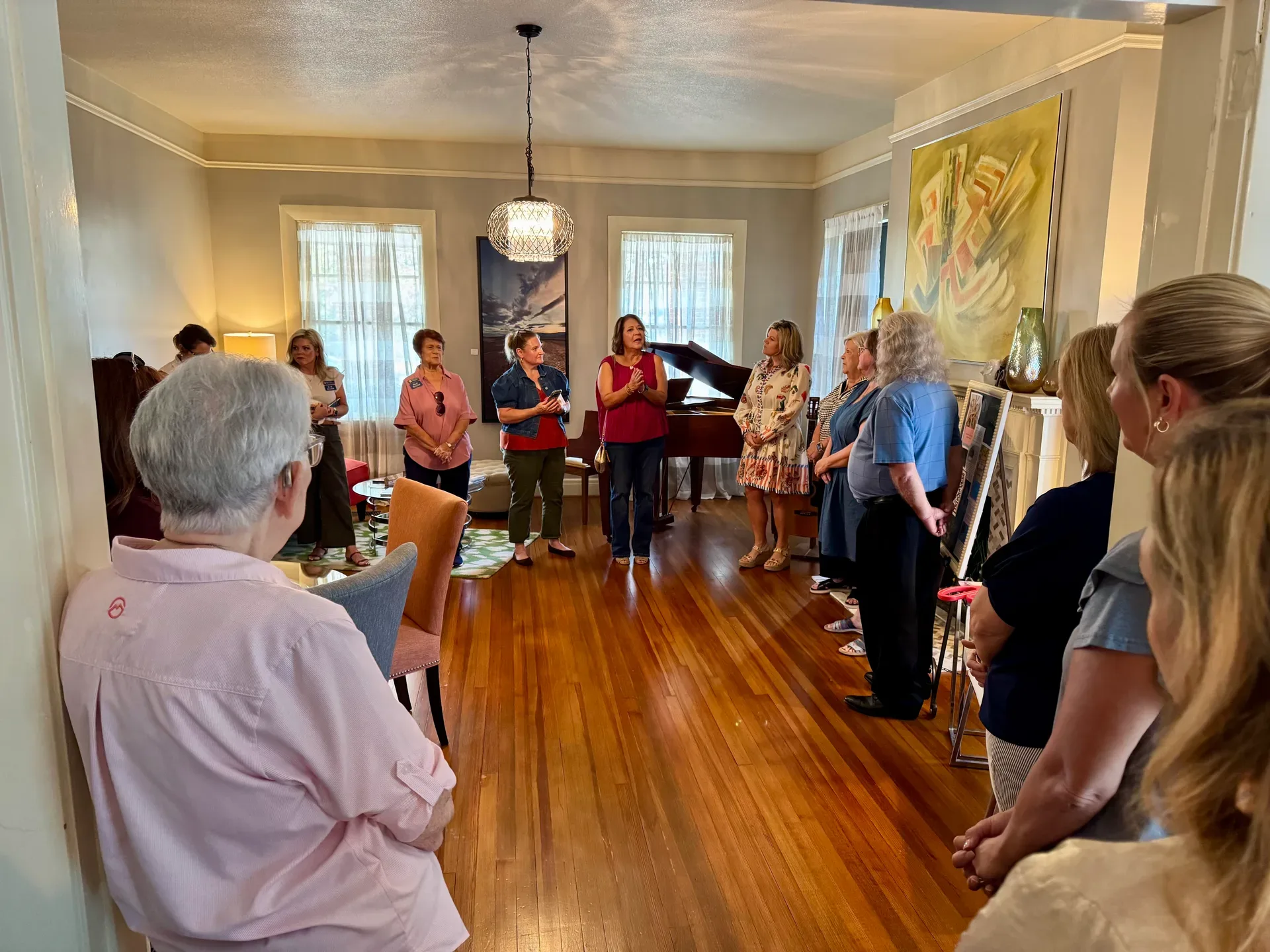 Gathering room interior at Main Street House bed and breakfast