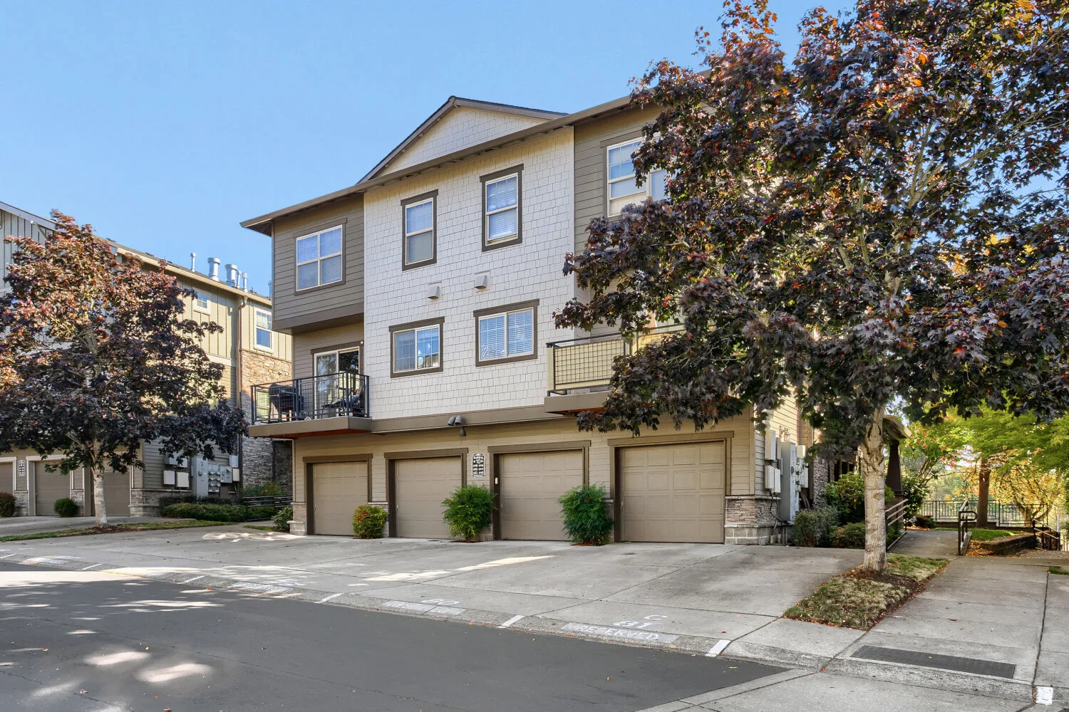 Street-level exterior view of the complex at 648 NE Adwick Dr, Hillsboro, OR