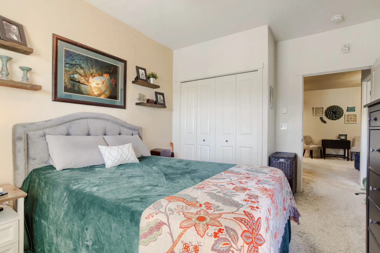 Bedroom with closet at 648 NE Adwick Dr, Hillsboro, OR