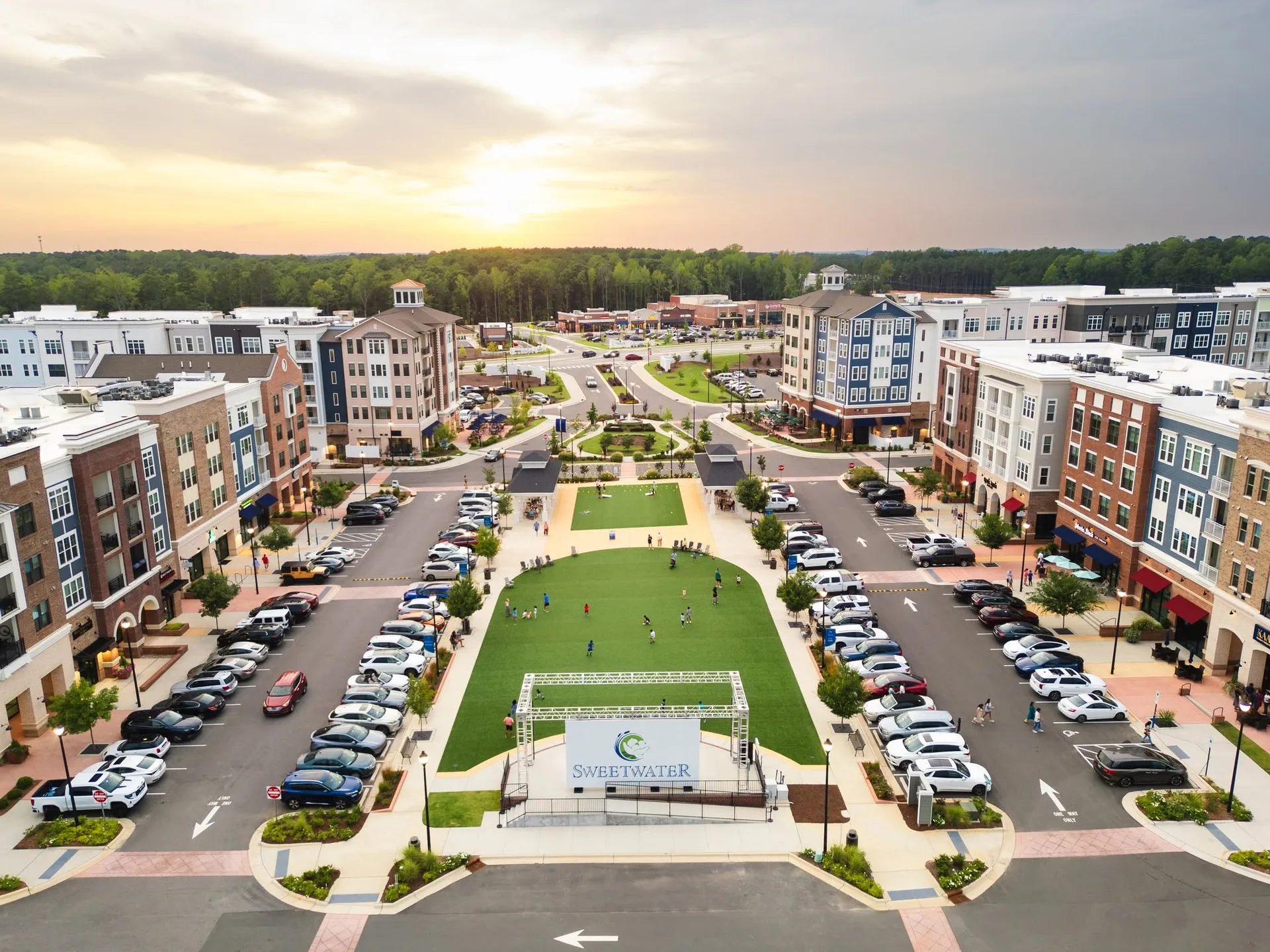 Green space and parks around Sweetwater, Apex NC