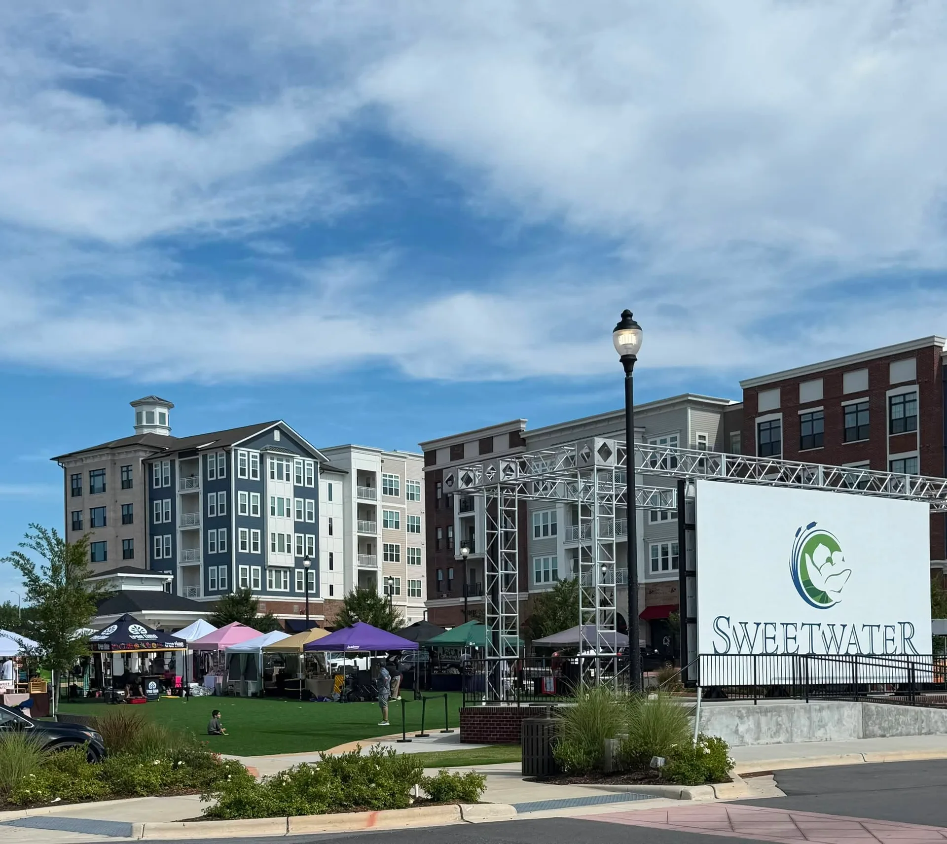 Sweetwater Market at the community plaza, Apex NC