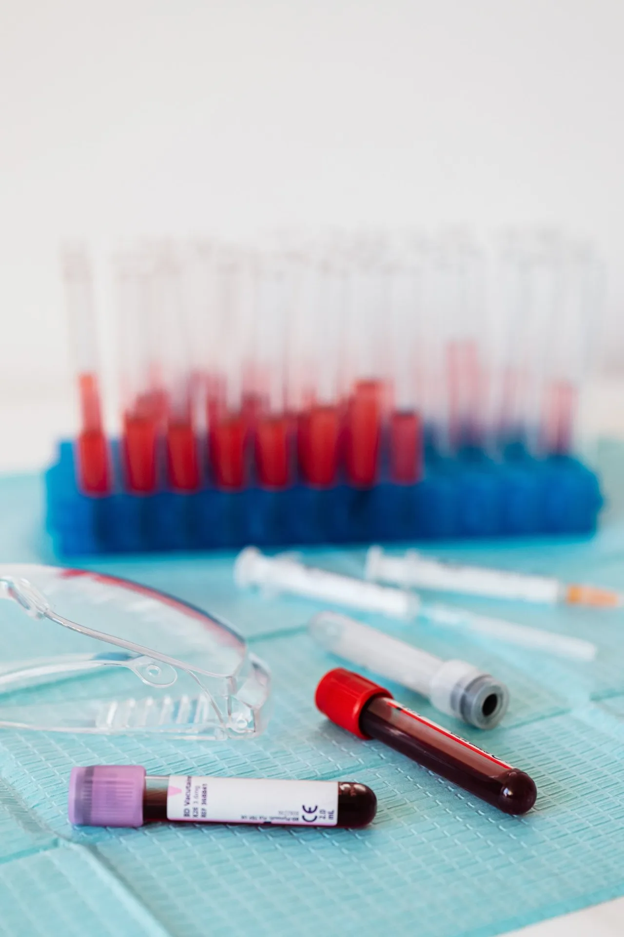 Medical testing supplies used for screenings and lab work at TruHealth Primary Care