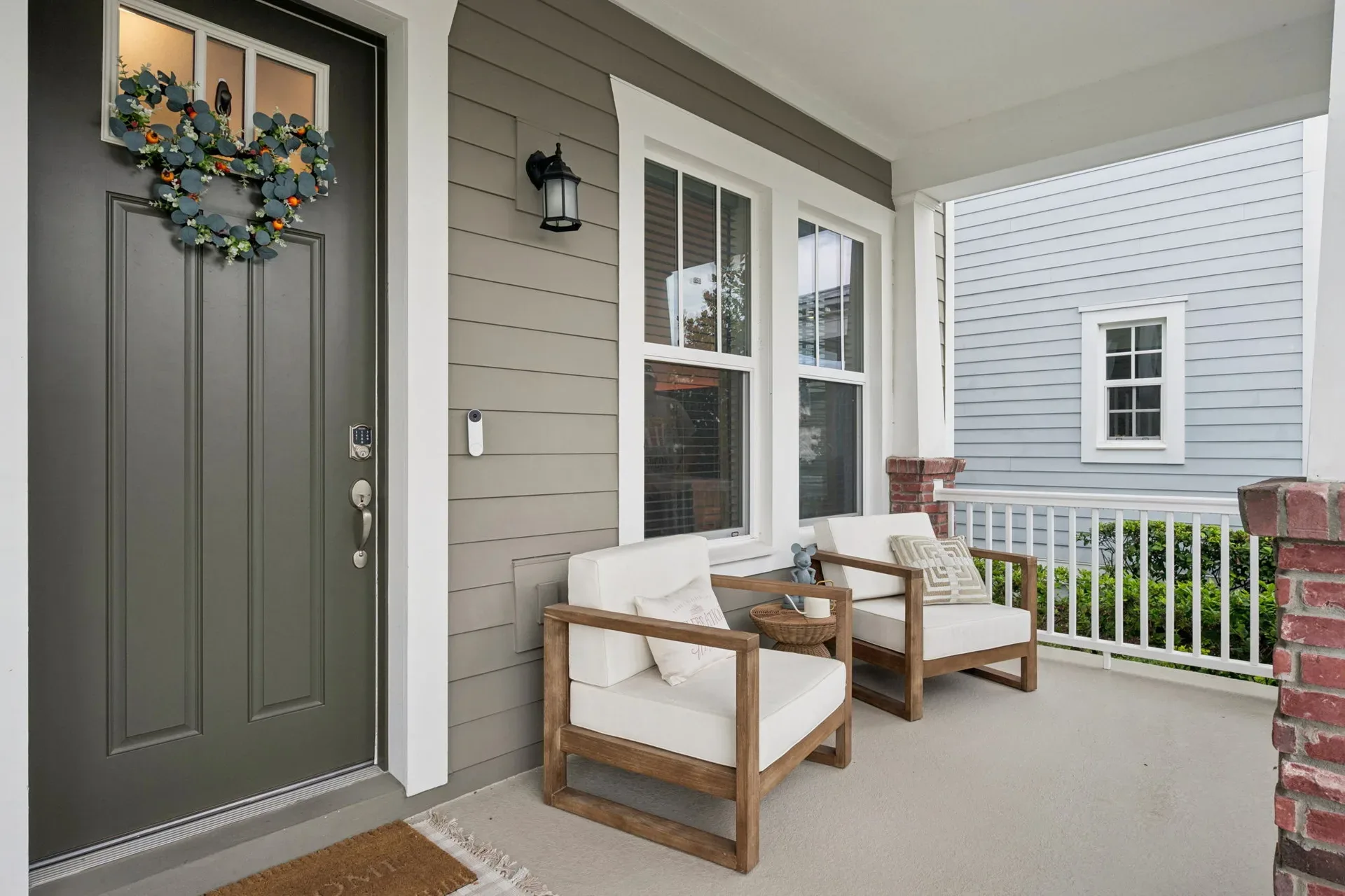 Front porch entry of 7313 Tidepool Pl in Celebration, Florida