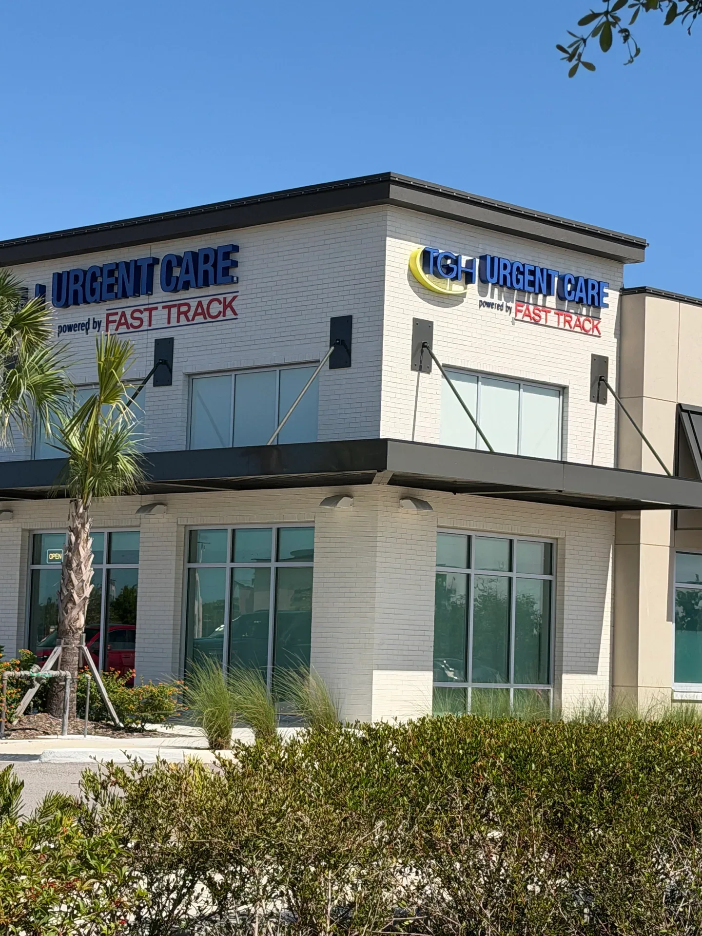 Urgent care center exterior at the Shops at Yellow Pine in Babcock Ranch