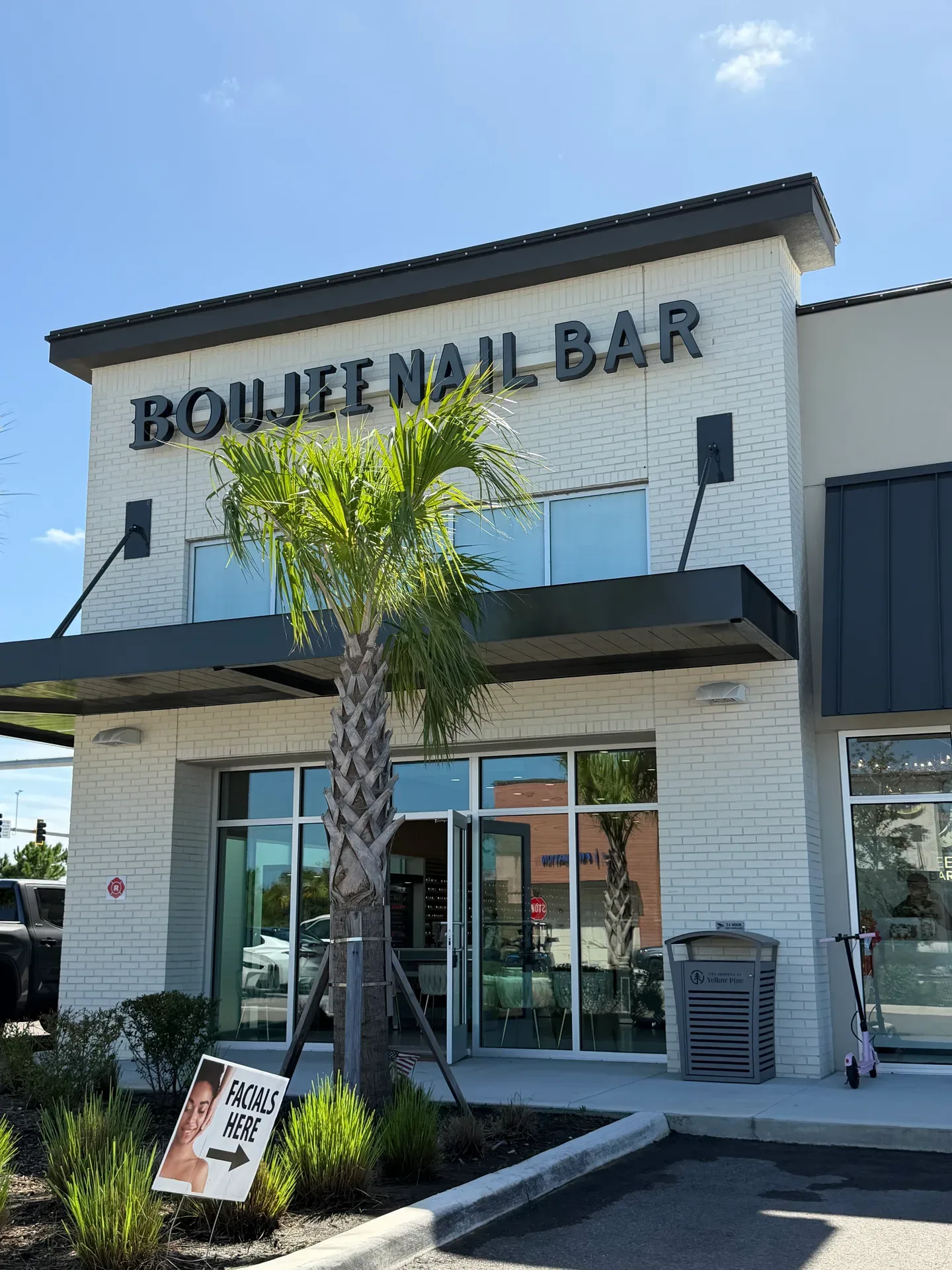Boujee Nail Bar storefront at the Shops at Yellow Pine in Babcock Ranch