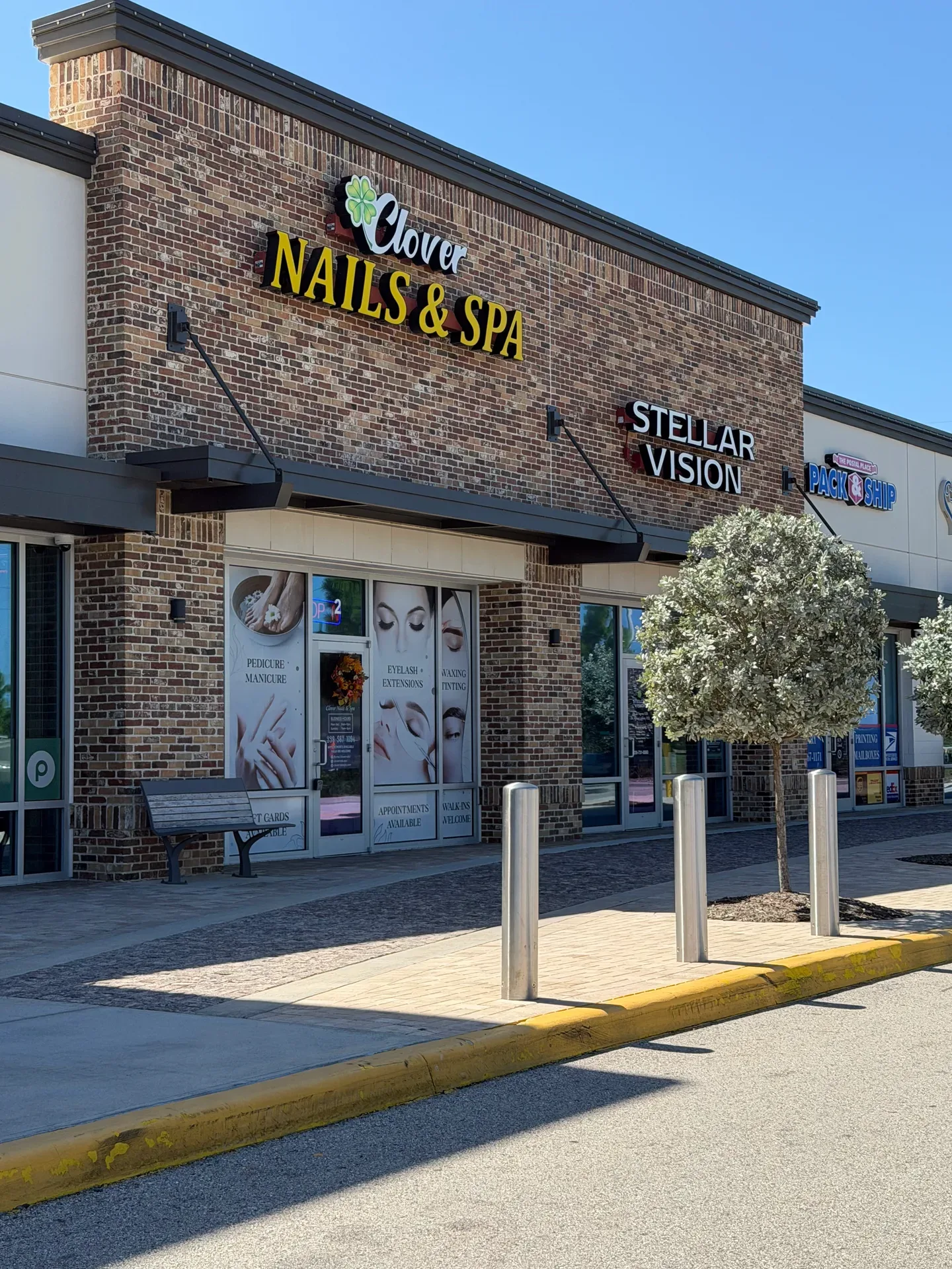 Clover Nails and Spa with Stellar Vision next door at Crescent B Commons in Babcock Ranch