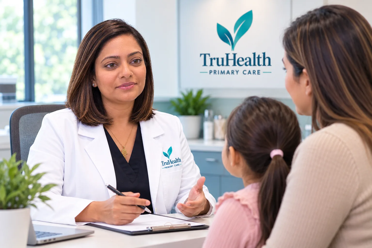 A primary care consultation at TruHealth Primary Care in Locust Grove, Georgia
