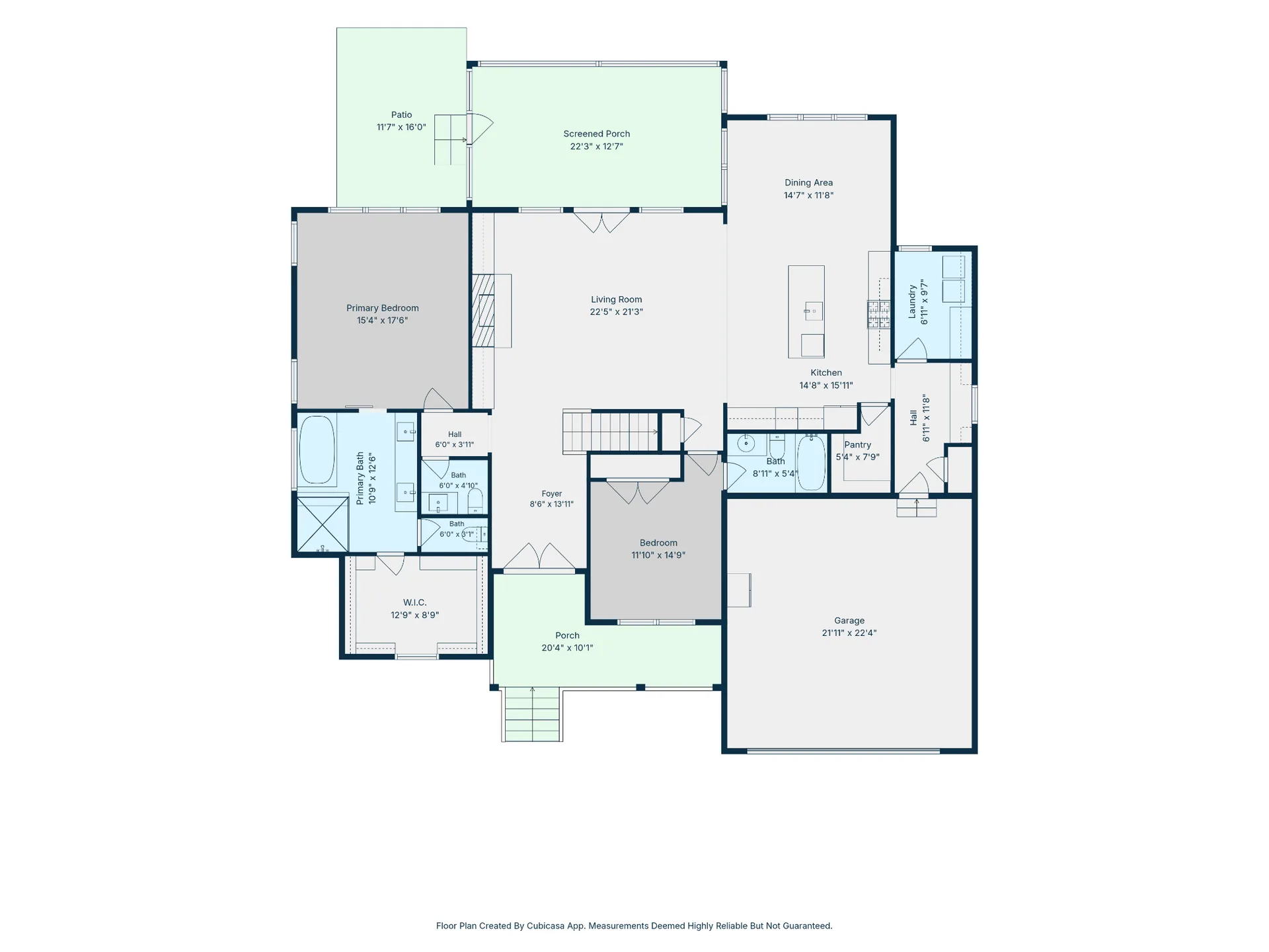 Main Level floor plan of 908 Salisbury Ct