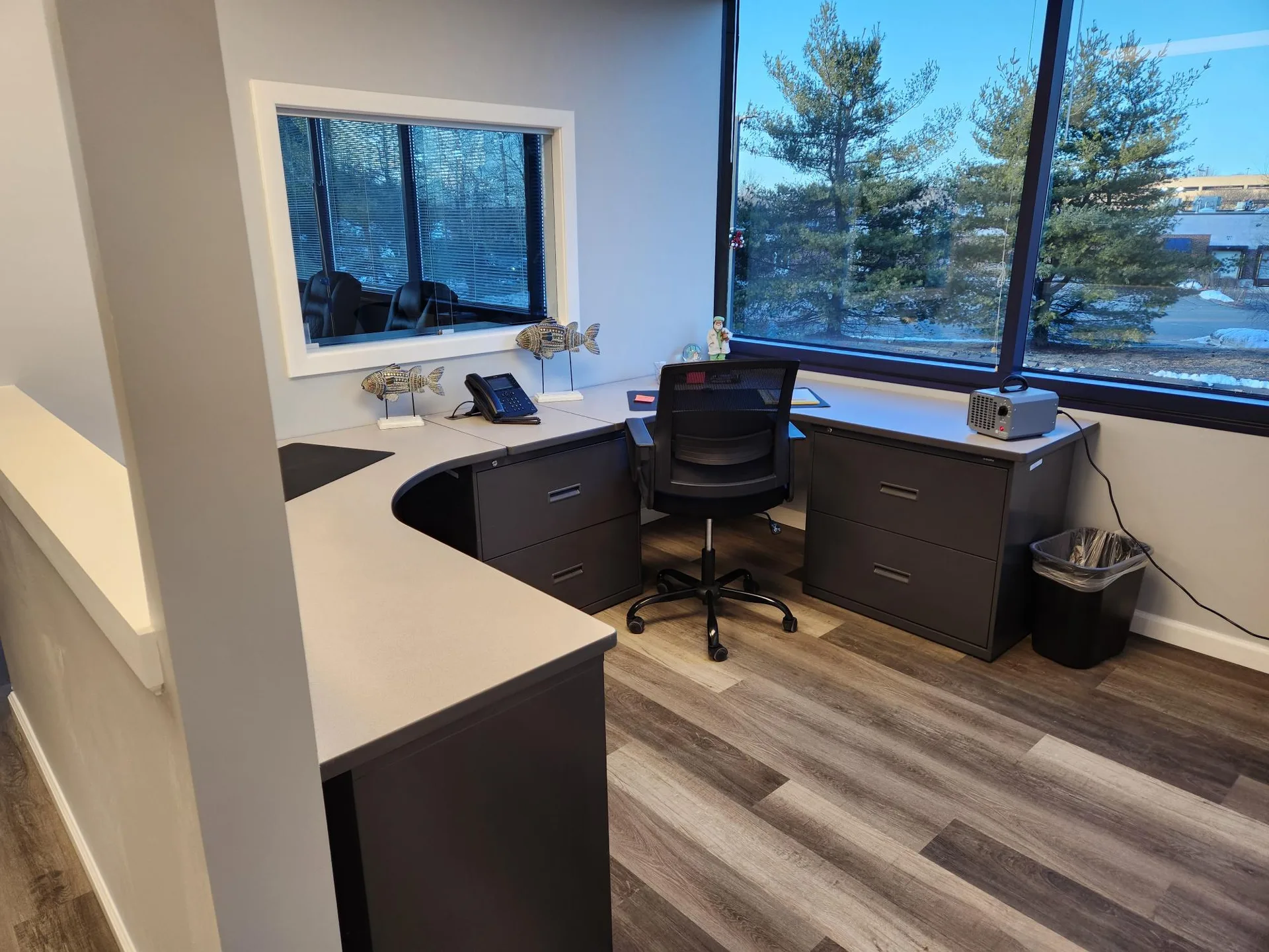 A professional office workspace at the APRM Solutions clinic in Shelton, Connecticut