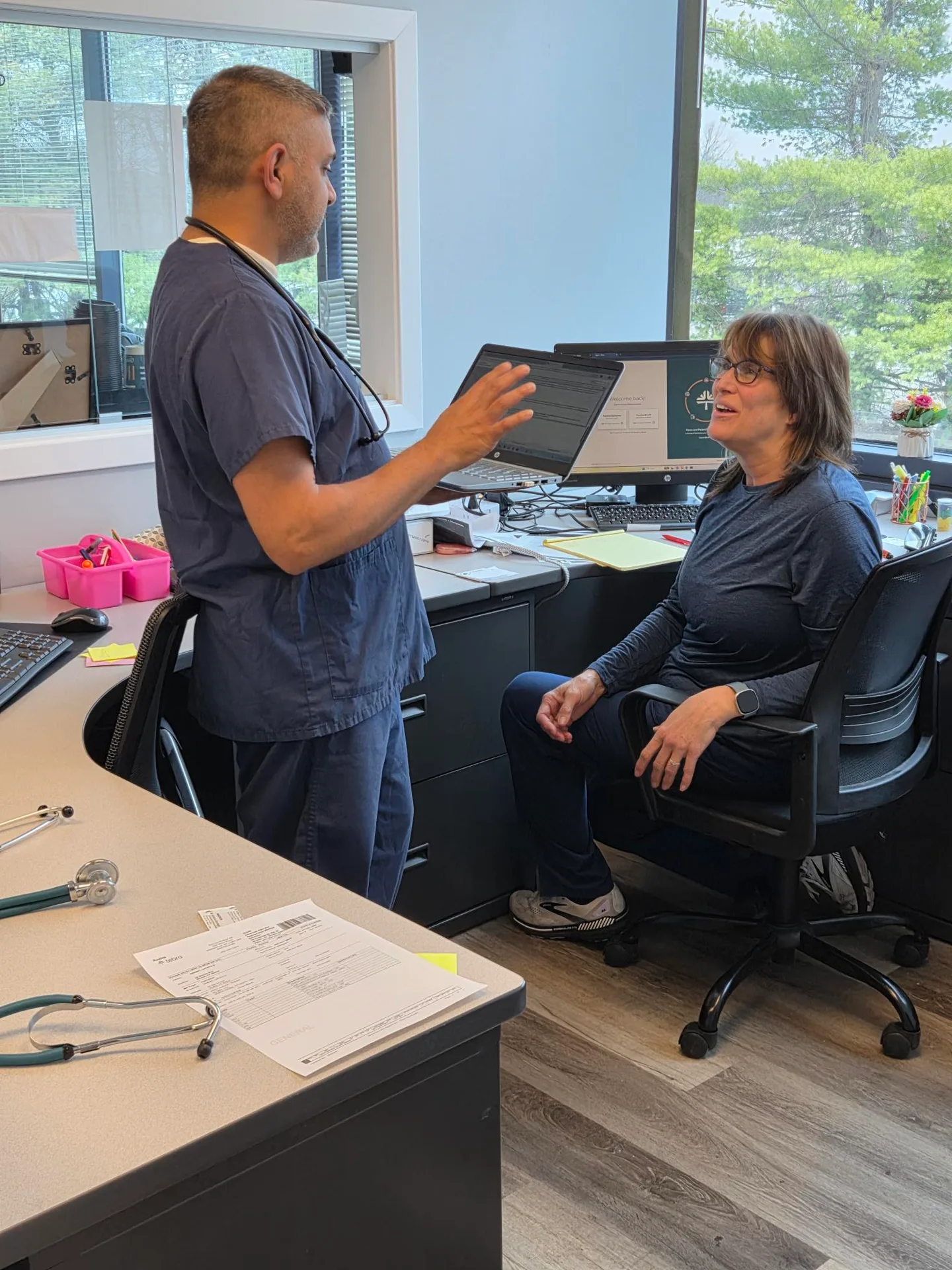 A professional consulting room at APRM Solutions prepared for a primary care visit