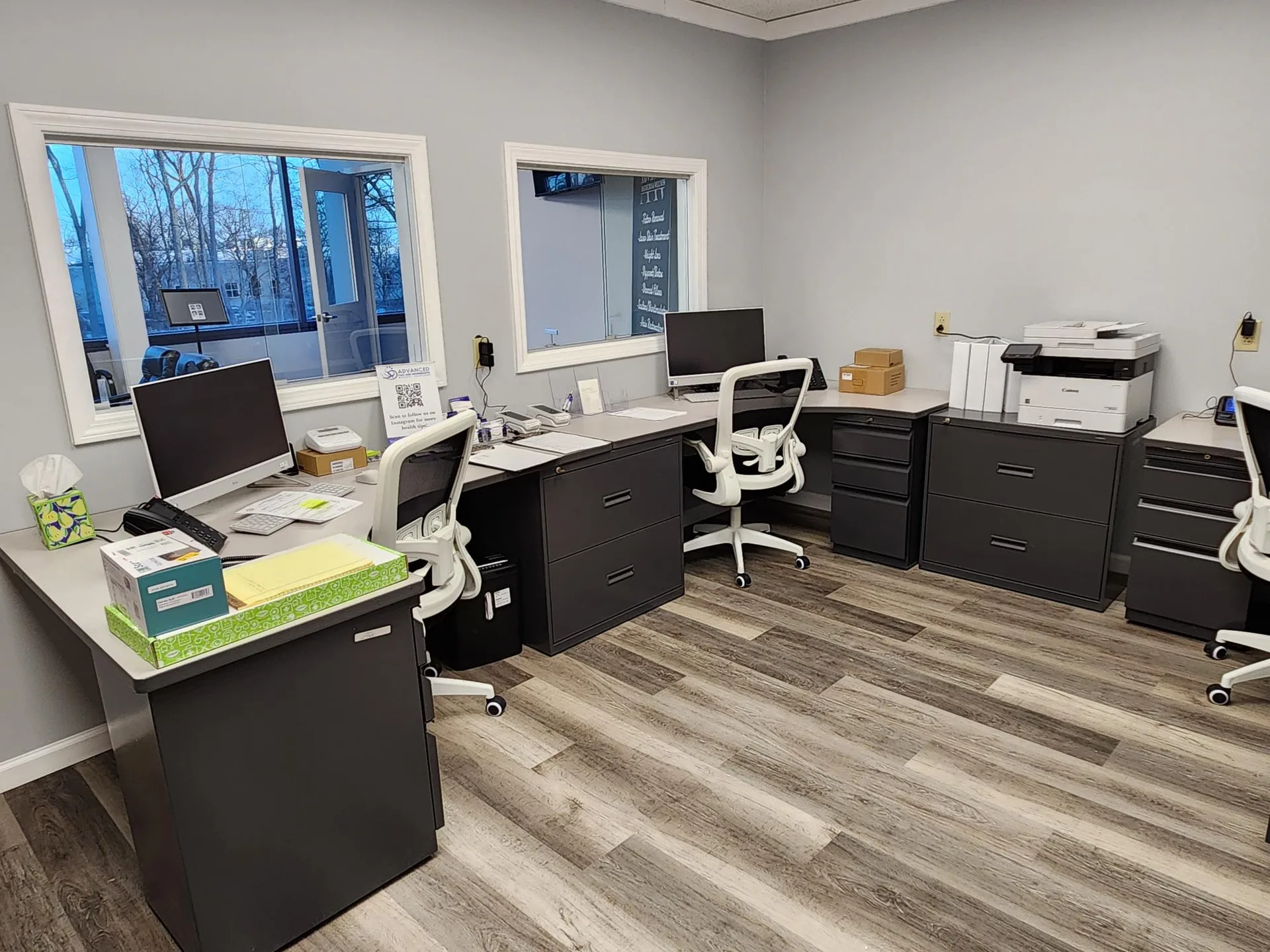 The APRM Solutions office workspace used for telemedicine visits